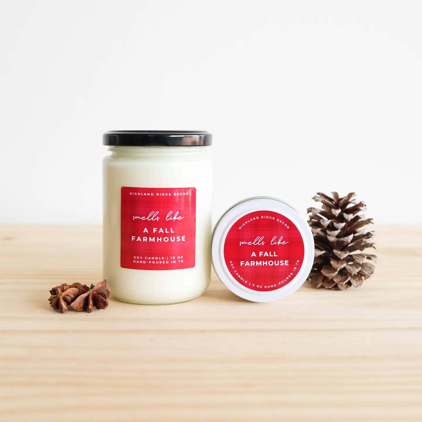 Highland Ridge Fall Scented Candles- Assorted Scents- Assorted Sizes