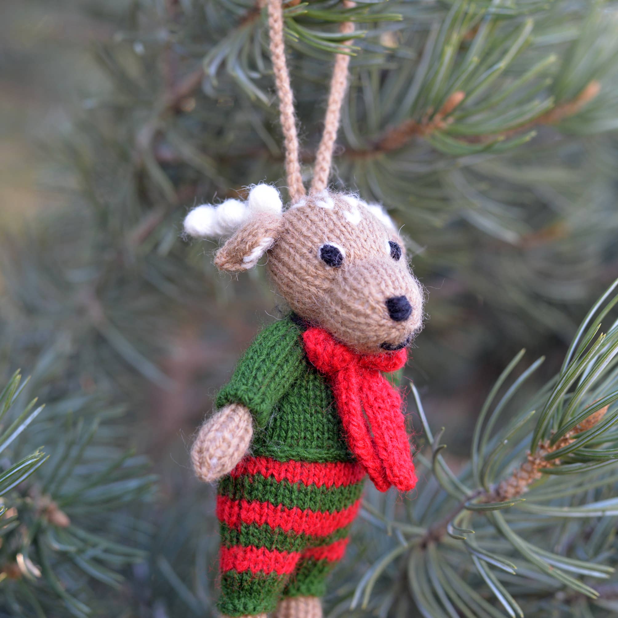 Holiday Deer Ornament- Sold Individually