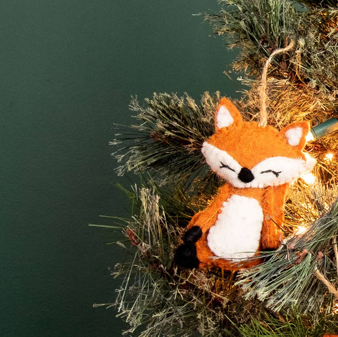 Holiday Ornament Forest Animal Red Fox