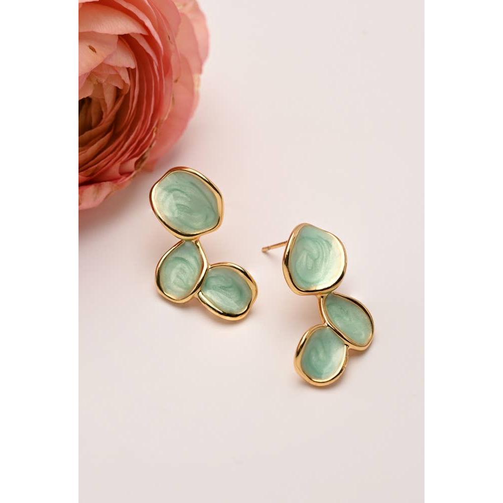 Hope Echo Earrings in Mint