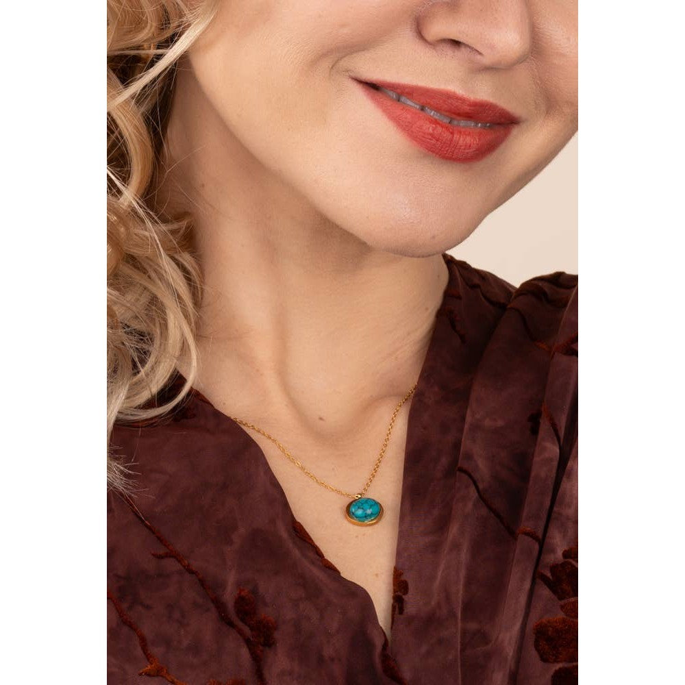 Hopeful Glow Necklace in Turquoise