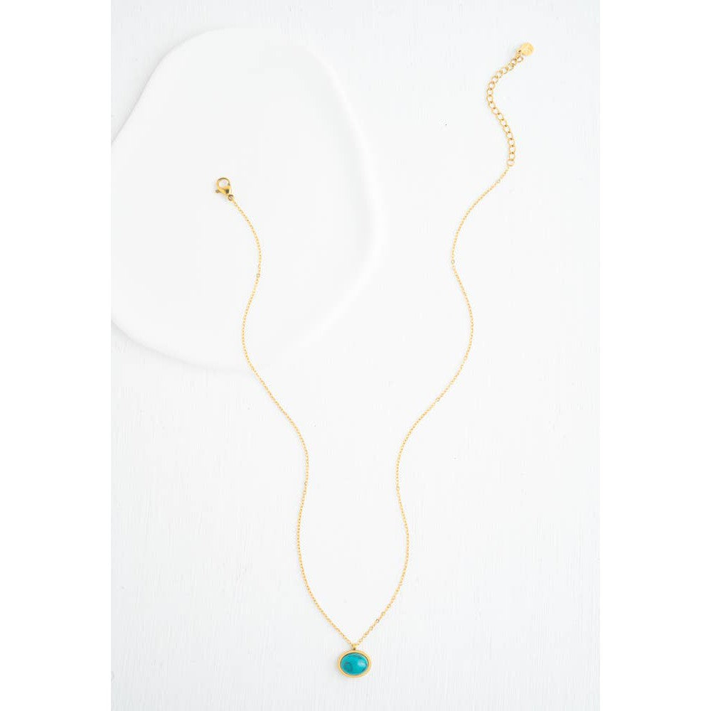 Hopeful Glow Necklace in Turquoise