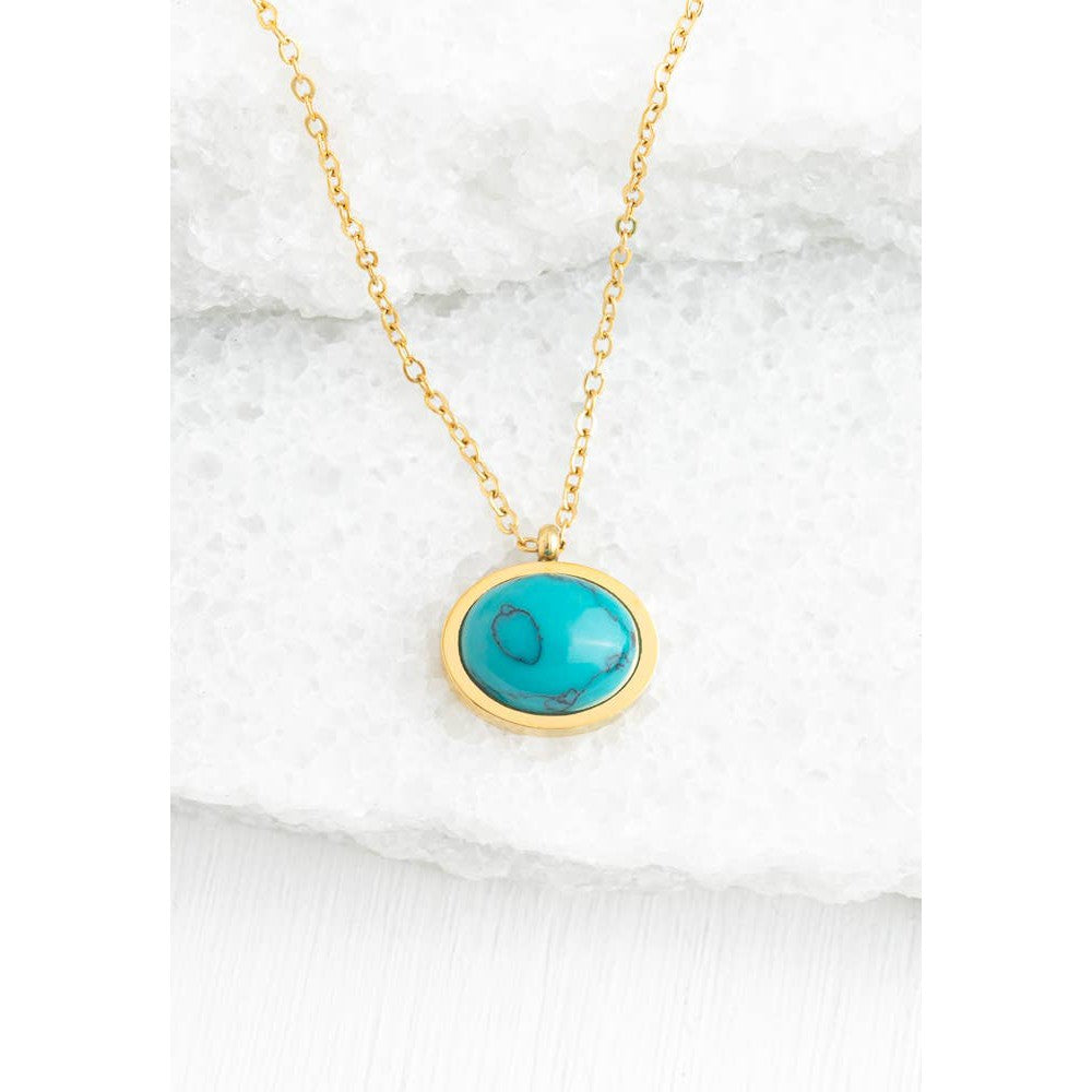 Hopeful Glow Necklace in Turquoise