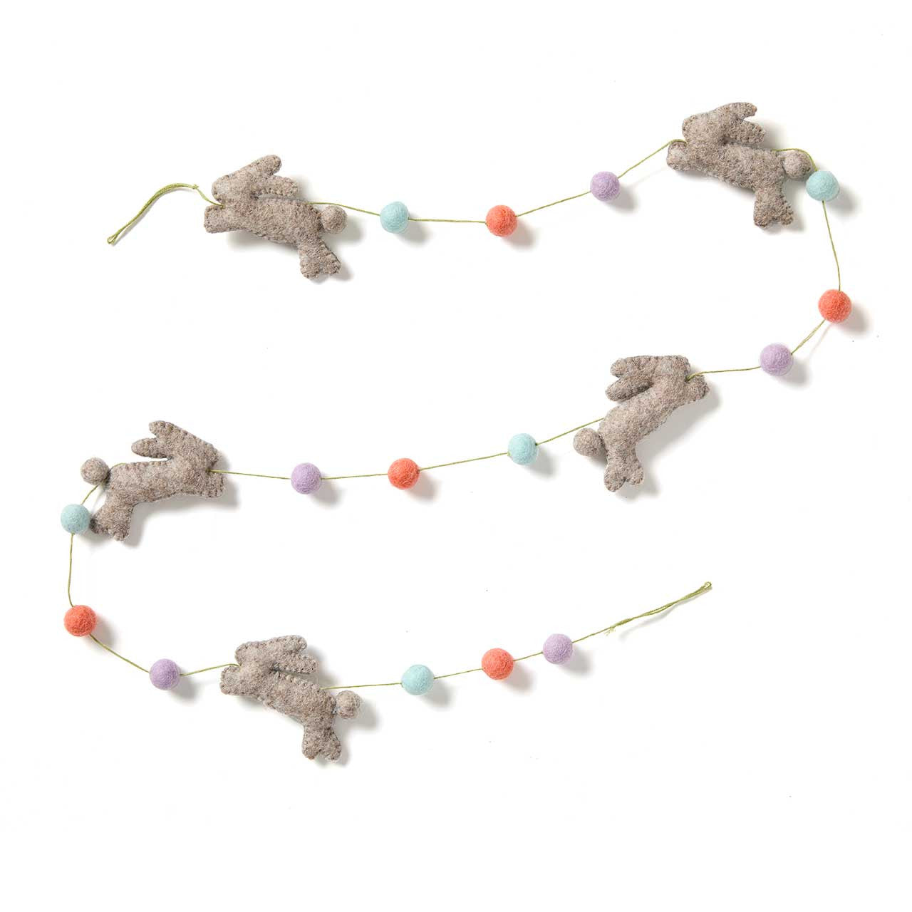 Hopping Bunny Felt Garland
