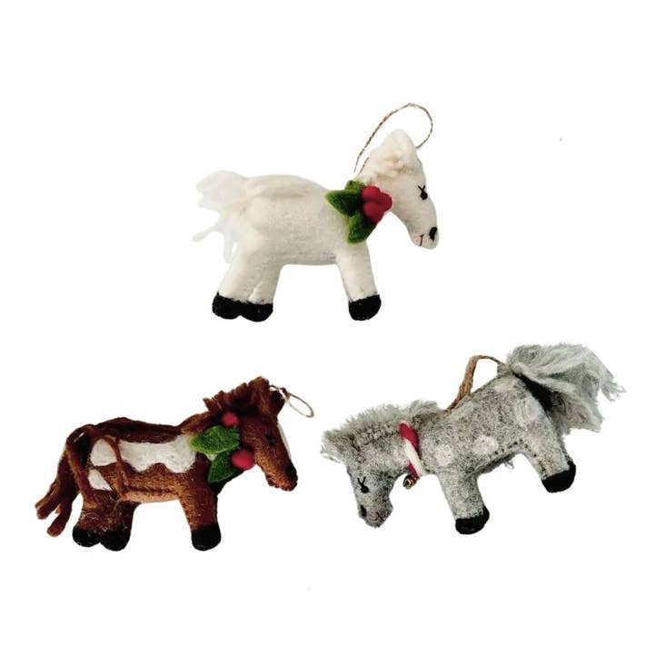 Horse Ornament- Assorted Styles- Sold Individually