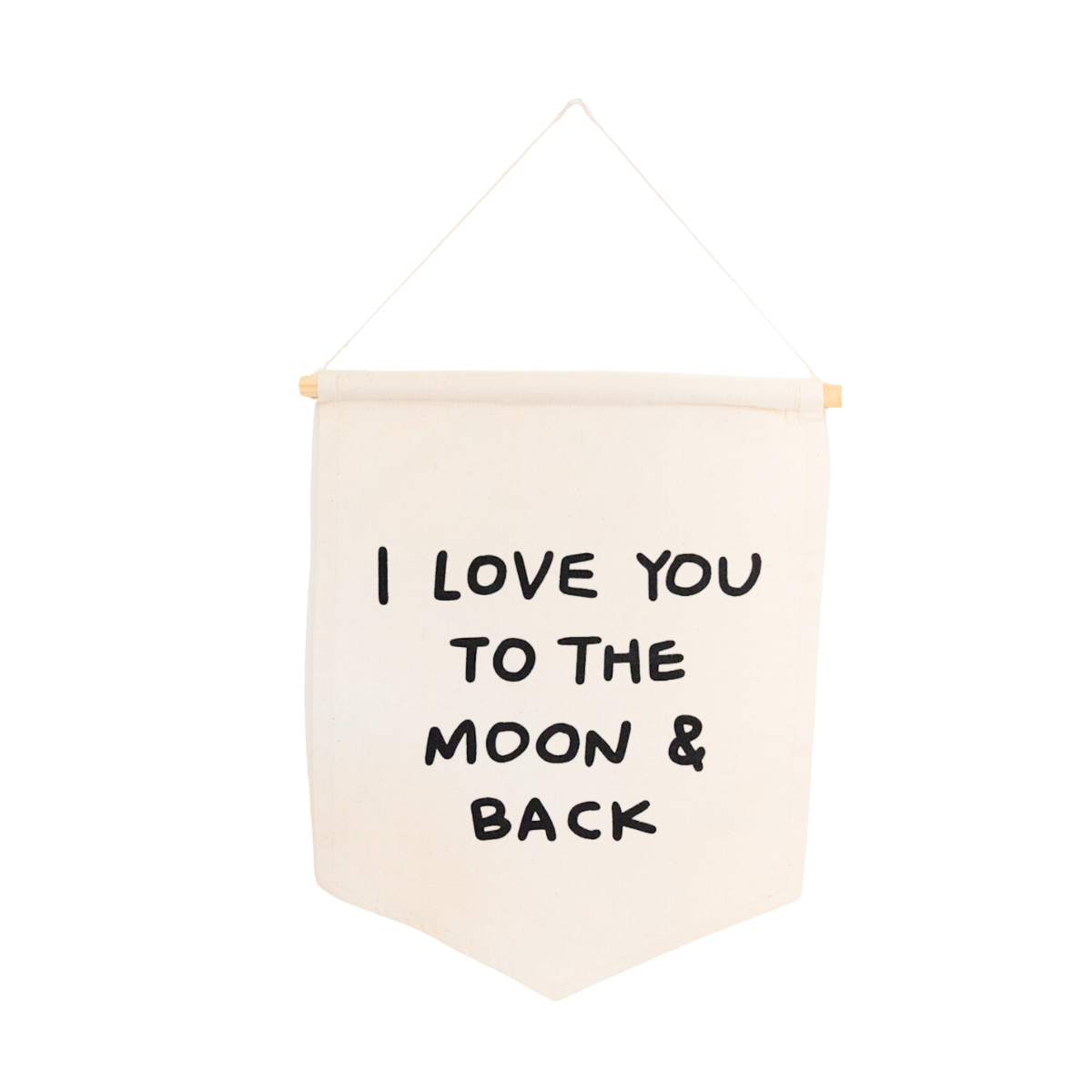 "I Love You to the Moon and Back" Wall Hanging