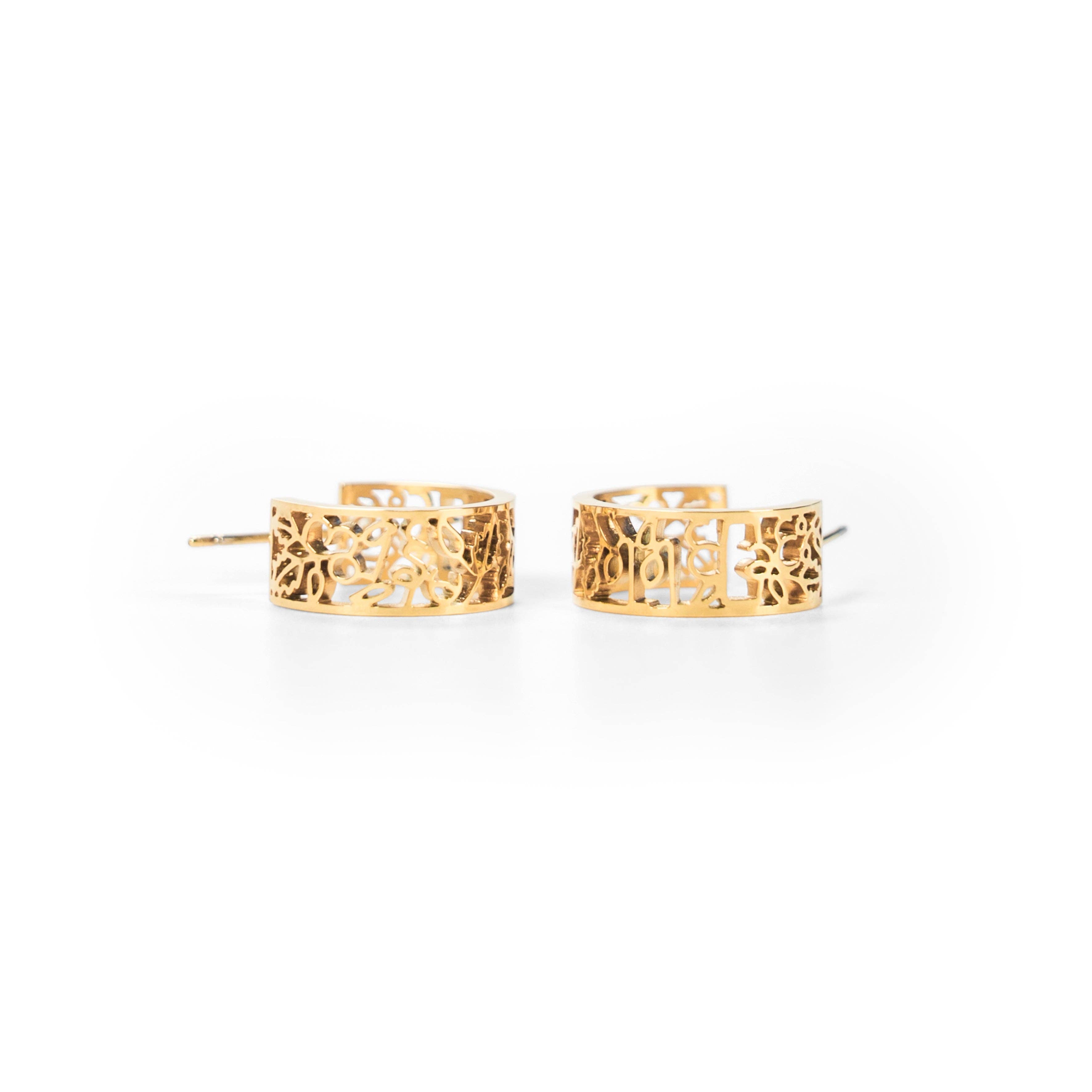 I am Brave Mini Hoop Earrings- Assorted