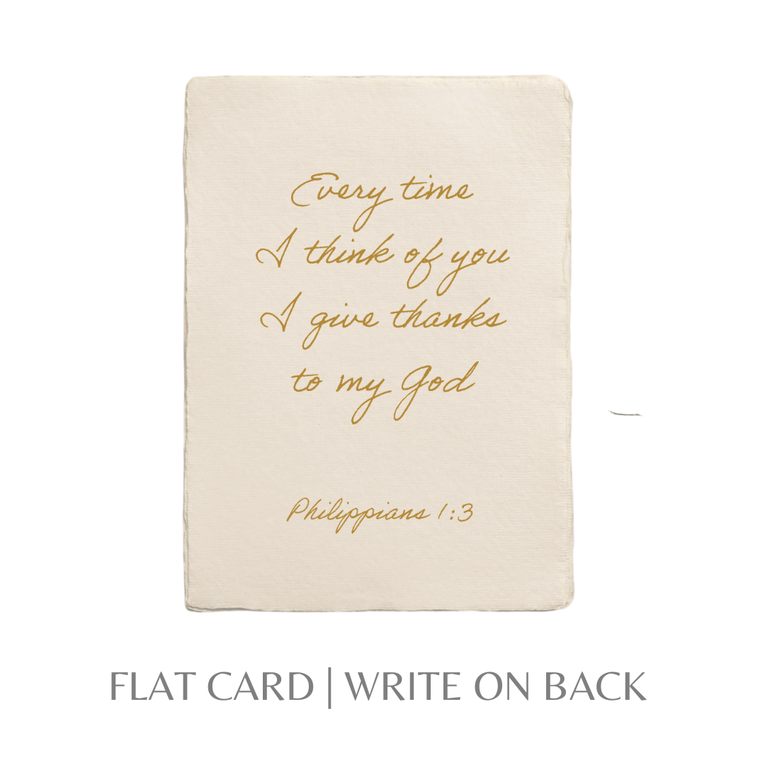 I give thanks for you | Religious Greeting Card