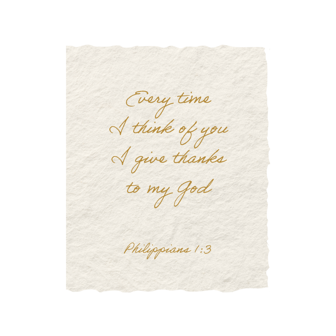 I give thanks for you | Religious Greeting Card