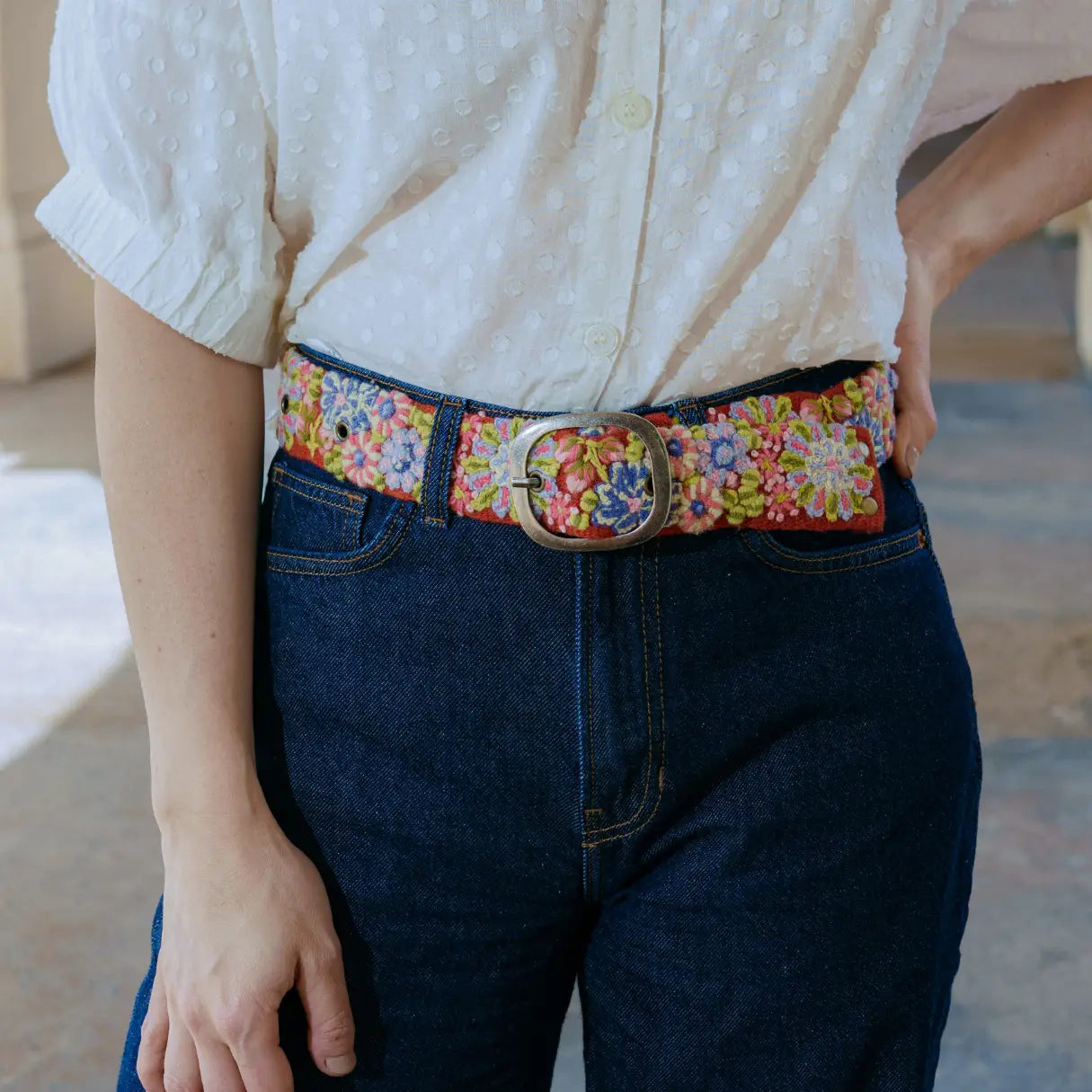 Teaberry Wool Belt- Assorted Sizes