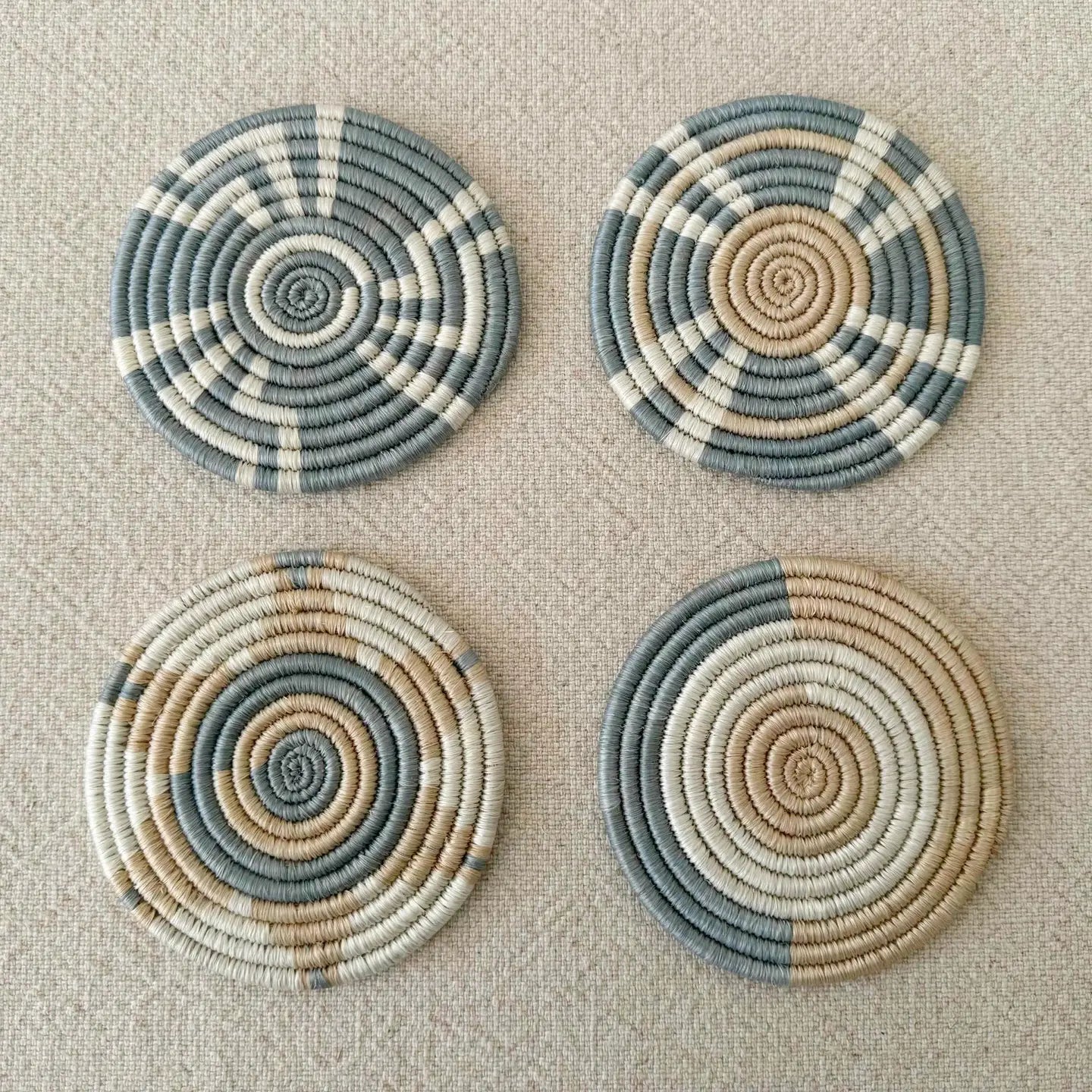 Amsha Woven Coasters Set- Assorted Styles