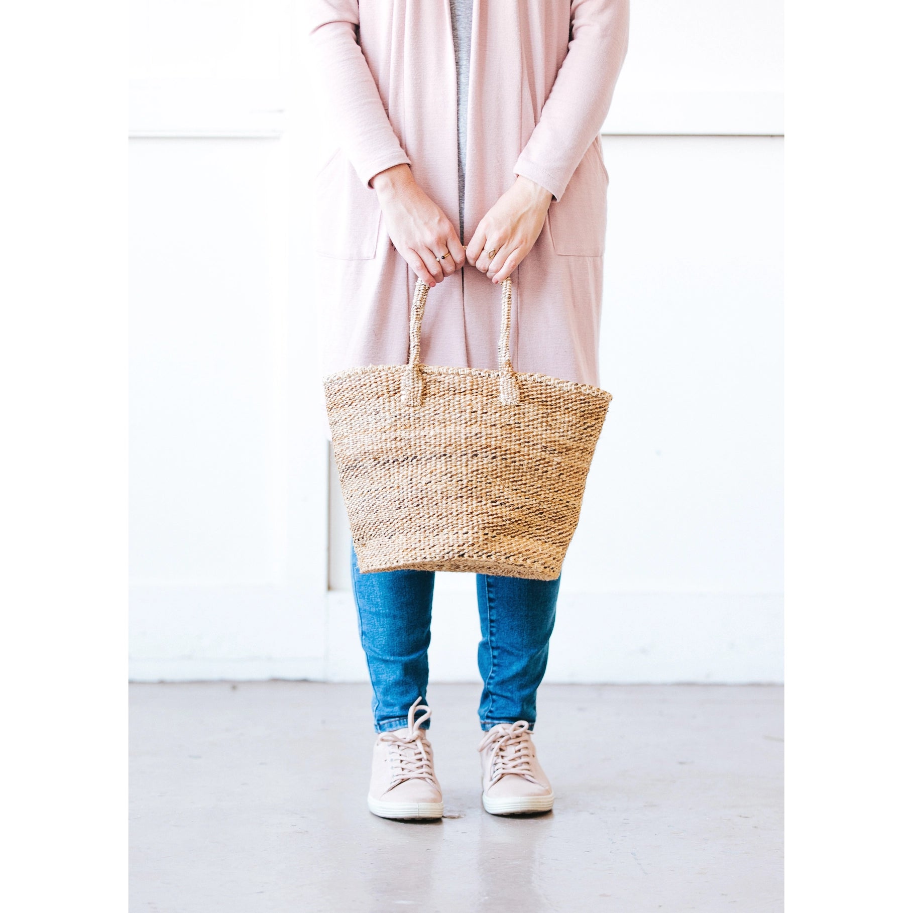 Medium Sisal Tote- Assorted Colors (Local Pickup/Local Delivery Only)