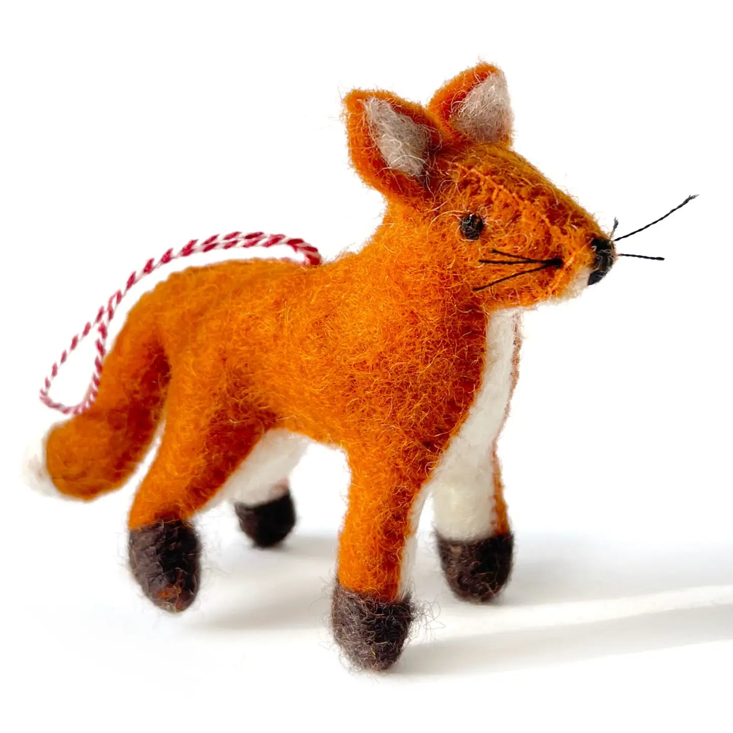 Fox Felt Wool Ornament
