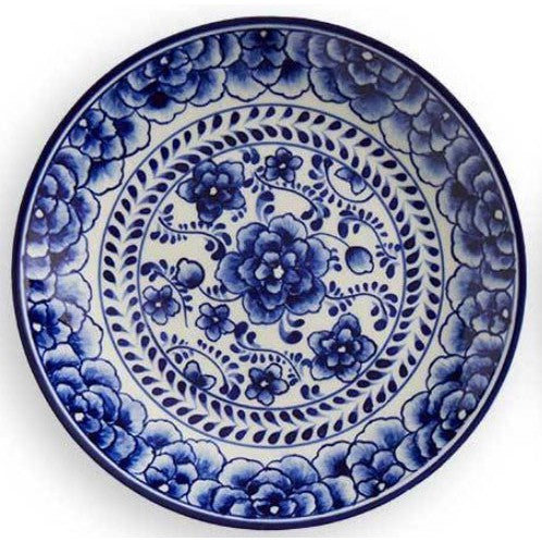 Indigo Bloom Appetizer Plate- Sold Individually