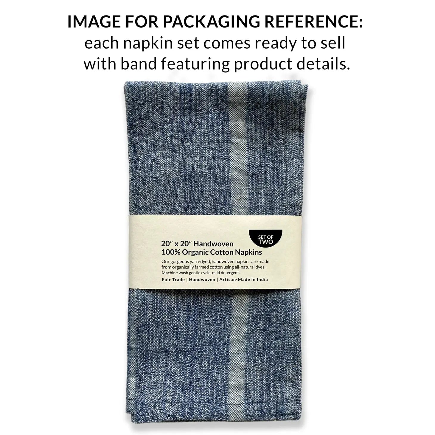 Indigo Sea Organic Cotton Napkin (set of 2)