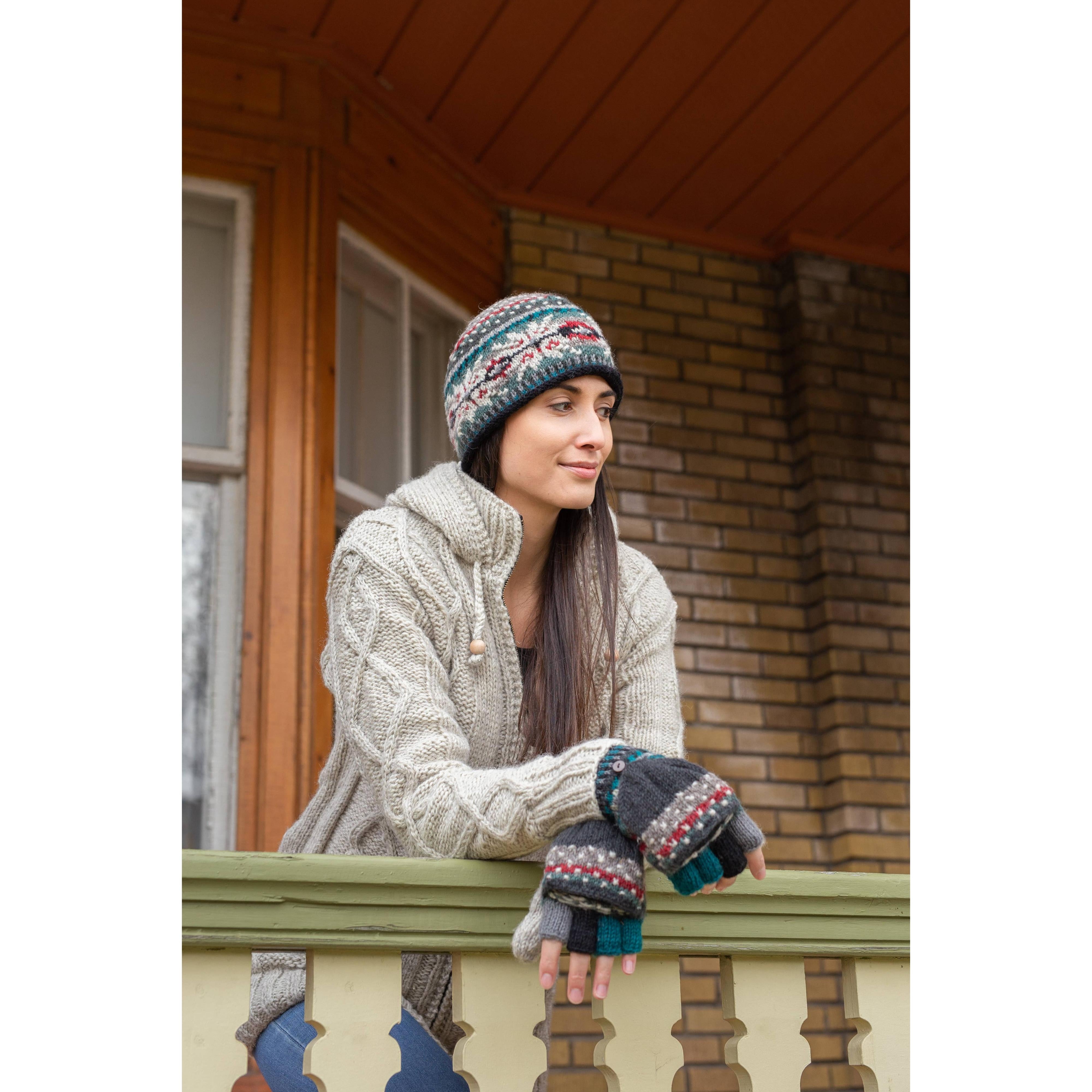 Jasper Wool Knit Convertible Mittens- Assorted Colors