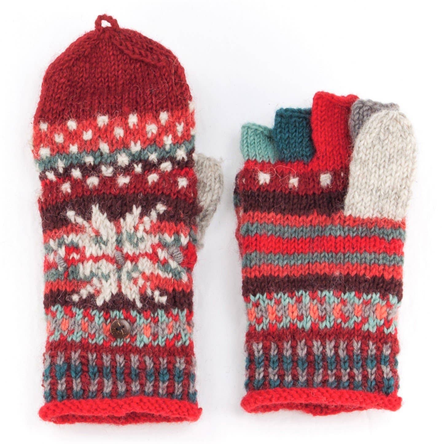 Jasper Wool Knit Convertible Mittens- Assorted Colors