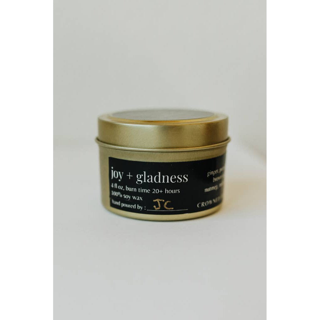 Joy + Gladness Candle- Assorted Sizes- Sold Individually