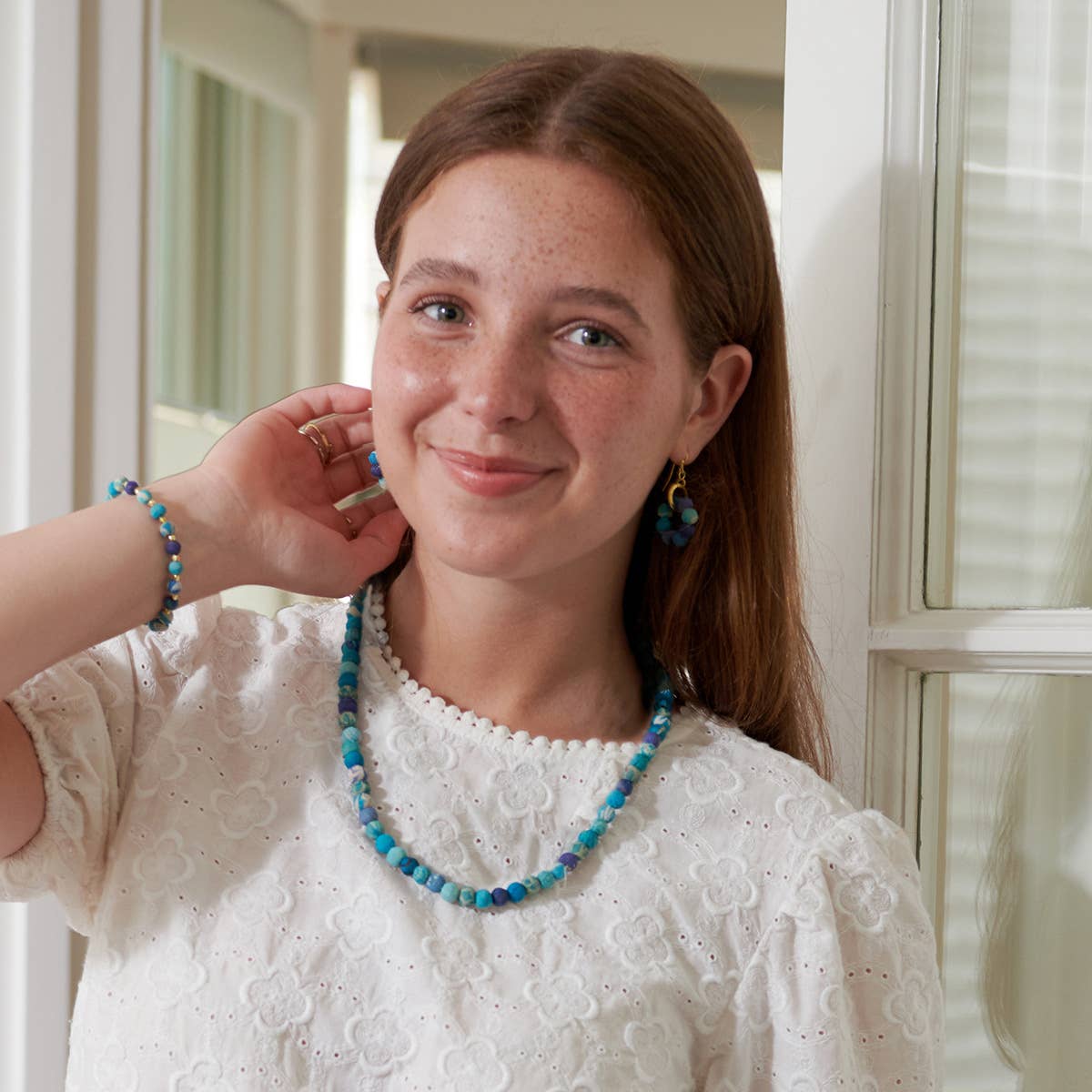 Kantha Azure Classic Necklace