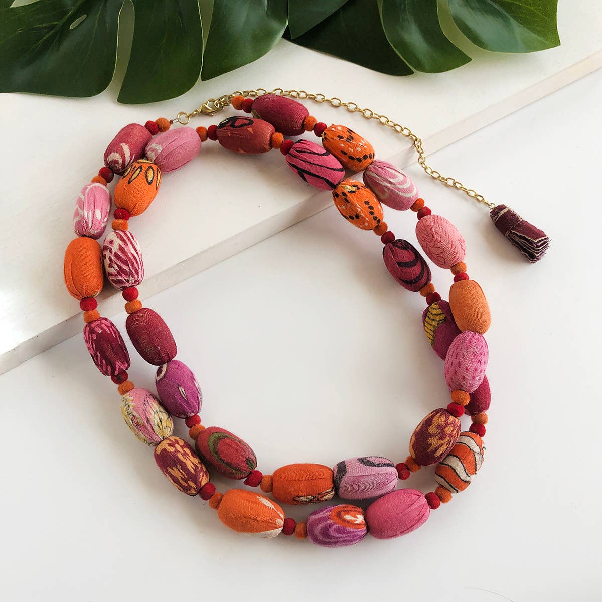 Kantha Fiesta Necklace