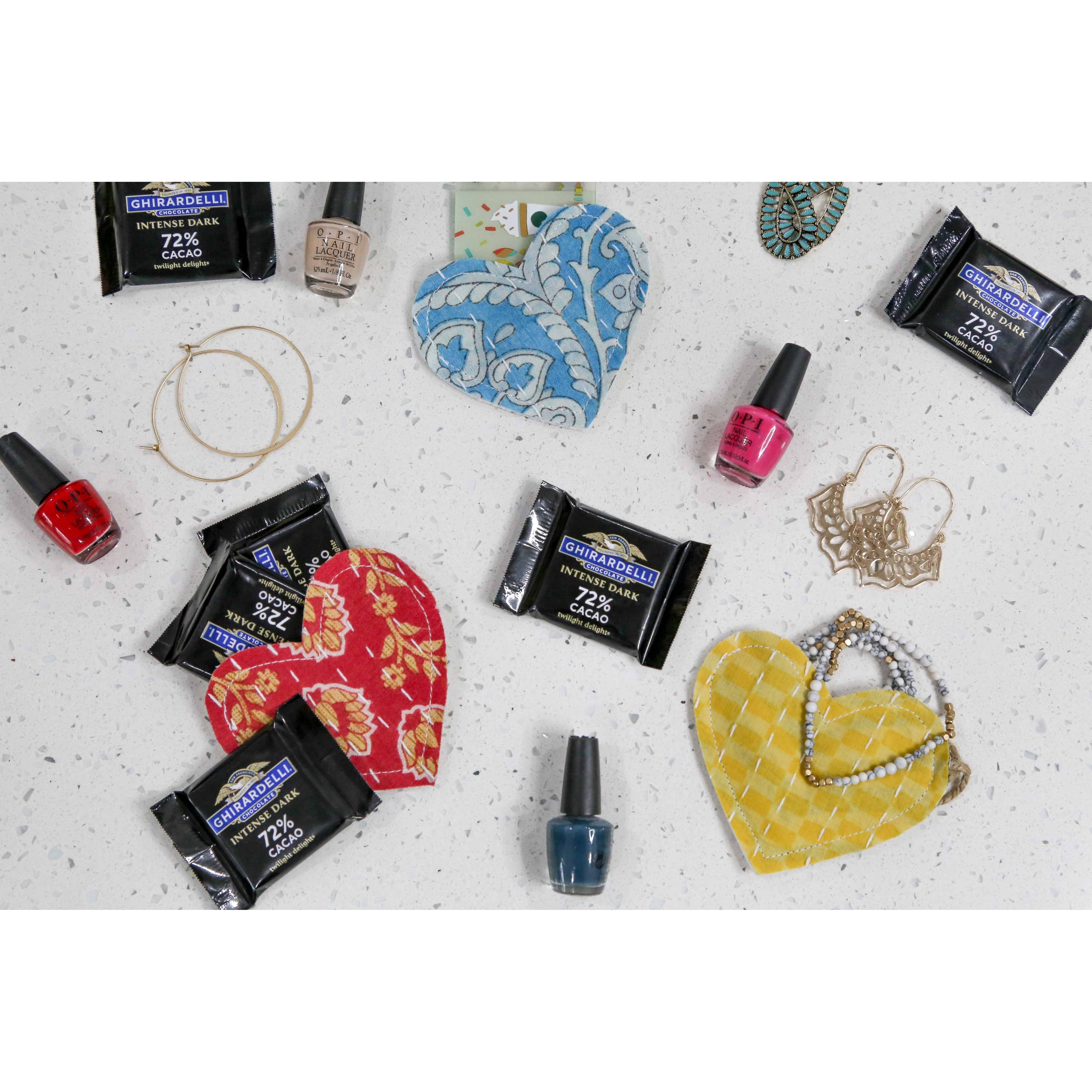 Kantha Heart Gift Pouch- Assorted Colors and Patterns