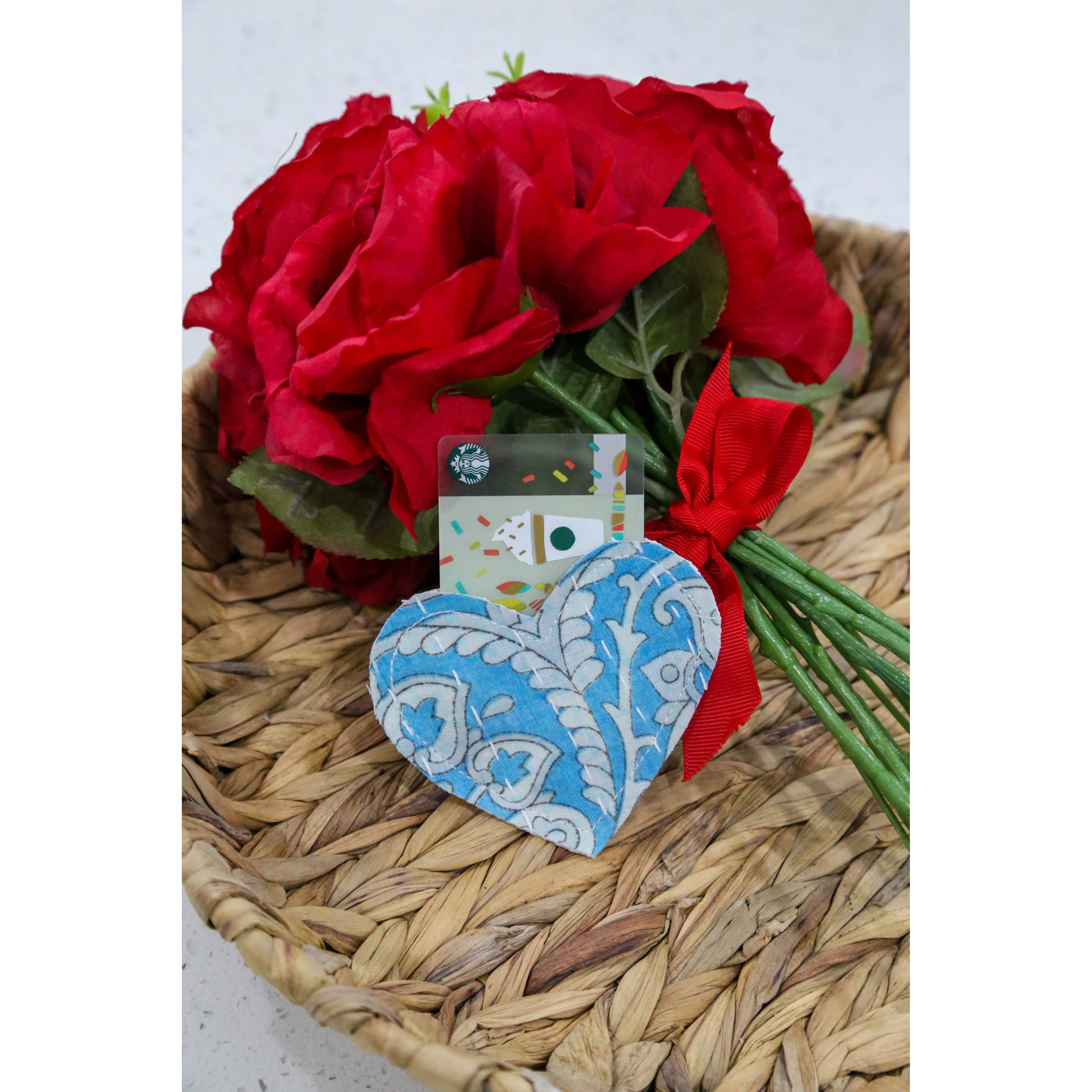 Kantha Heart Gift Pouch- Assorted Colors and Patterns