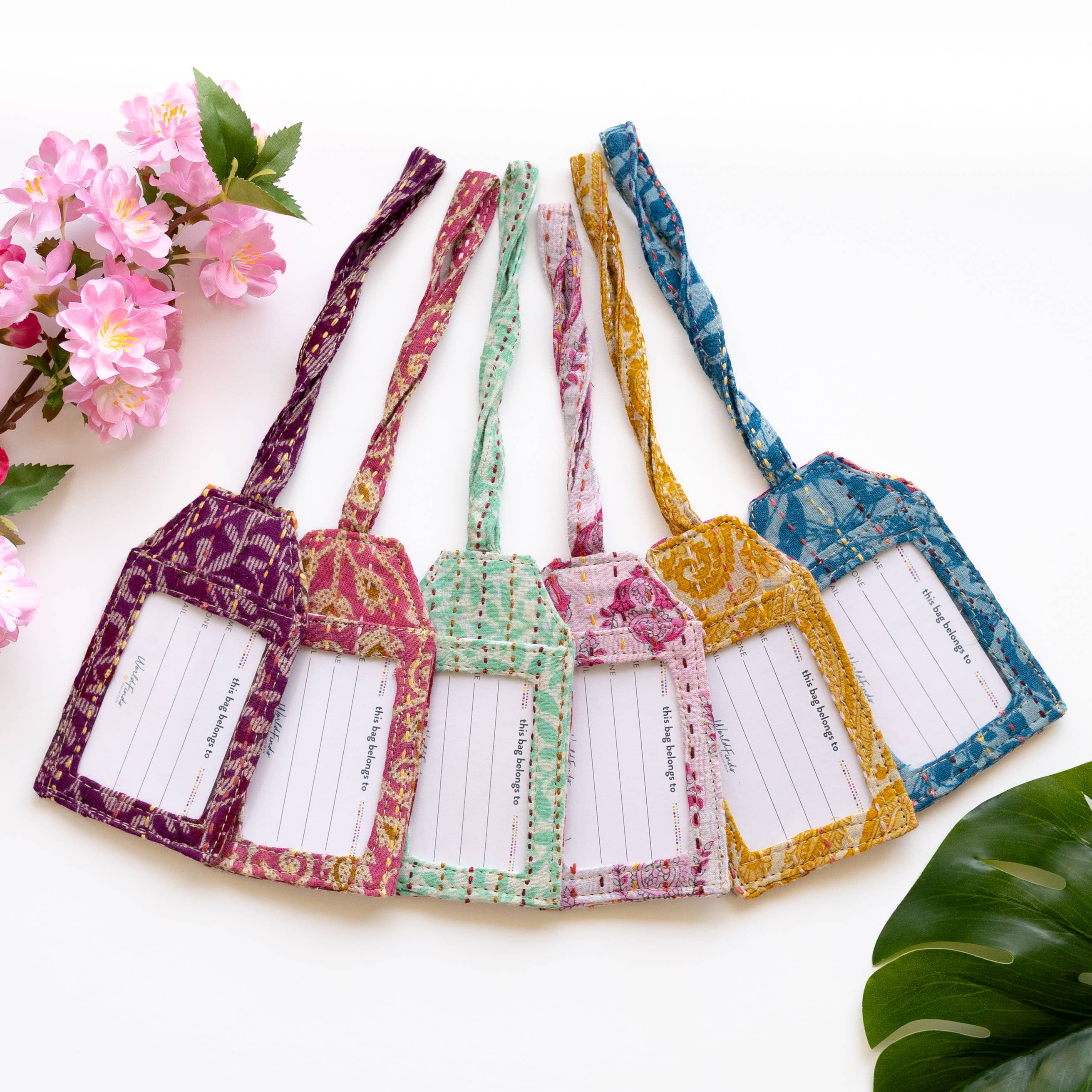 Kantha Luggage Tag