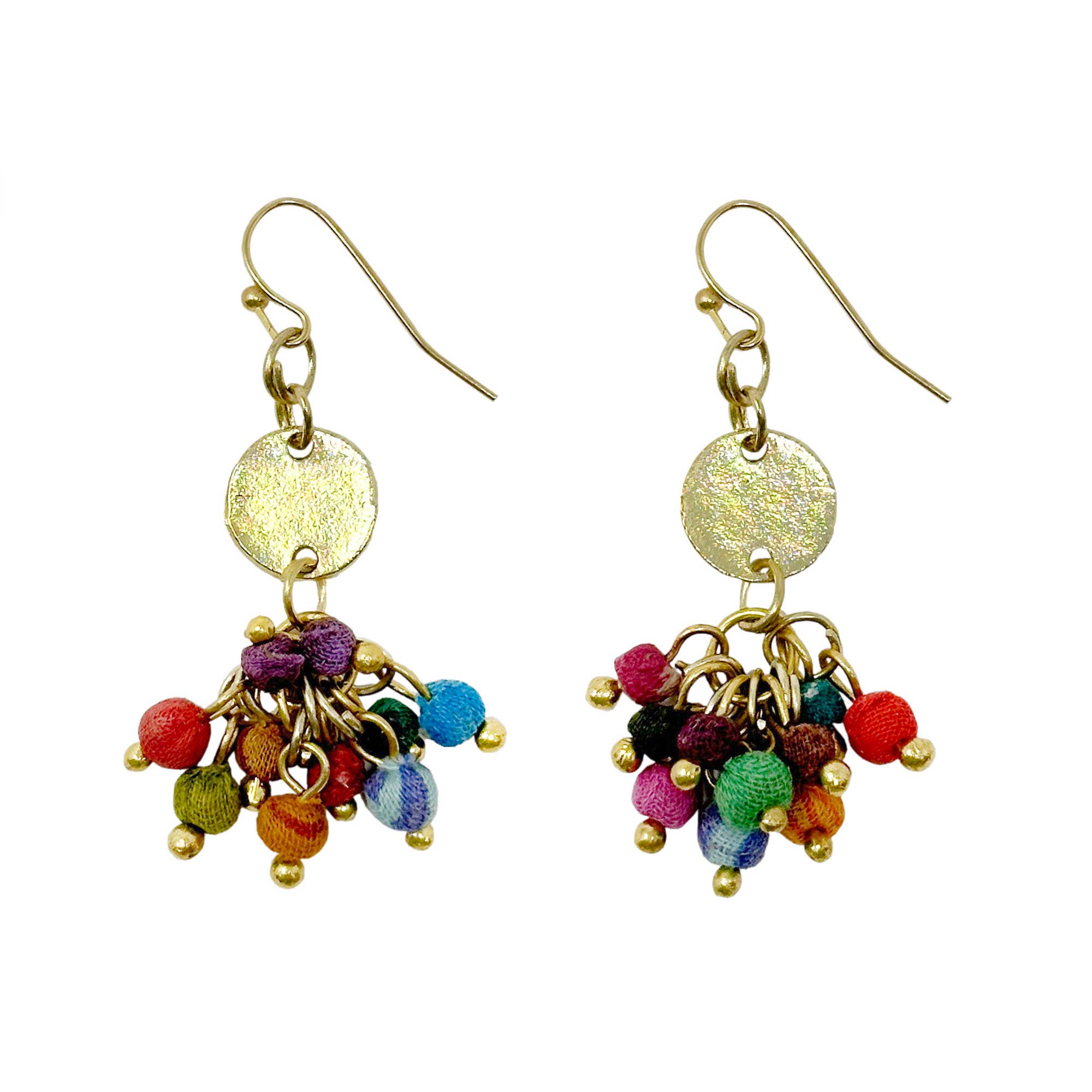 Kantha Milieu Charmed Cluster Earrings