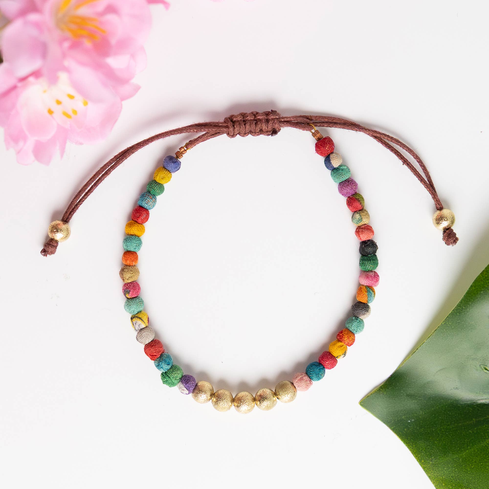 Kantha Milieu Gilded Slide Bracelet