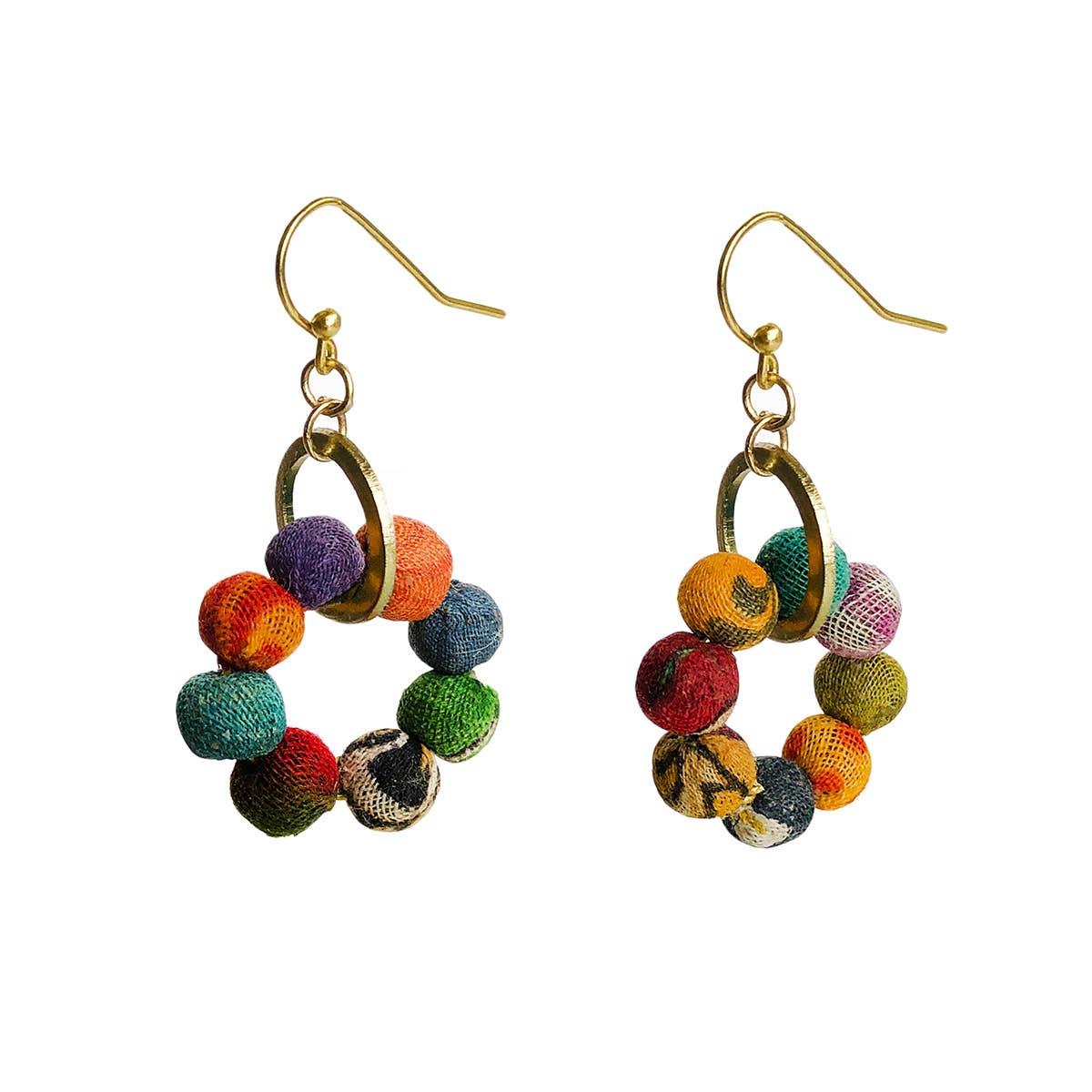 Kantha Orbital Earrings