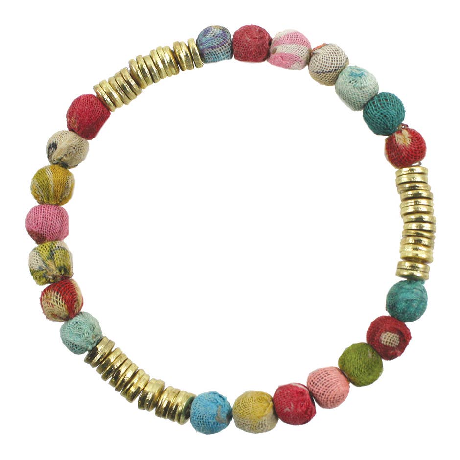 Kantha Paillete Bracelet