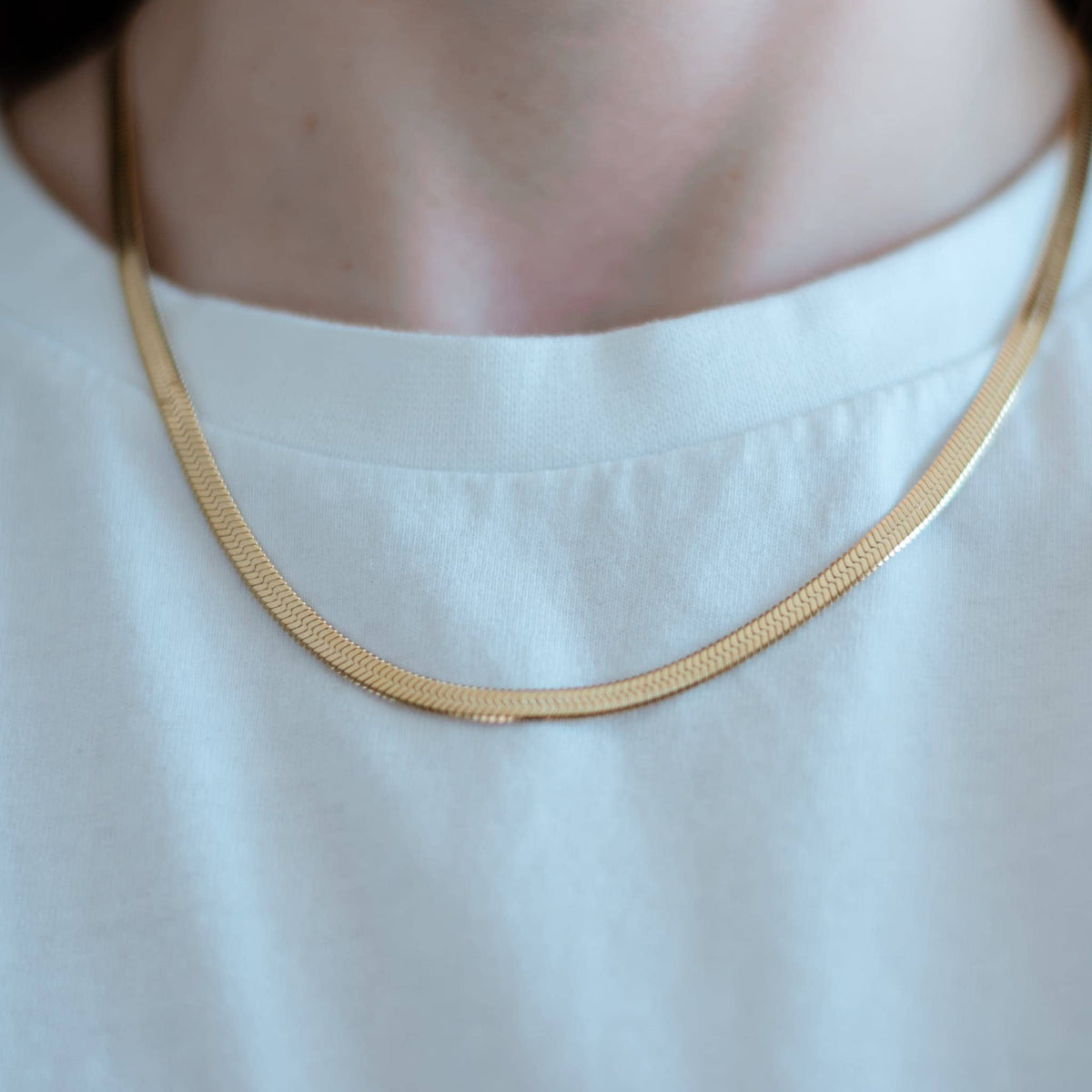 Kate Herringbone Chain Necklace