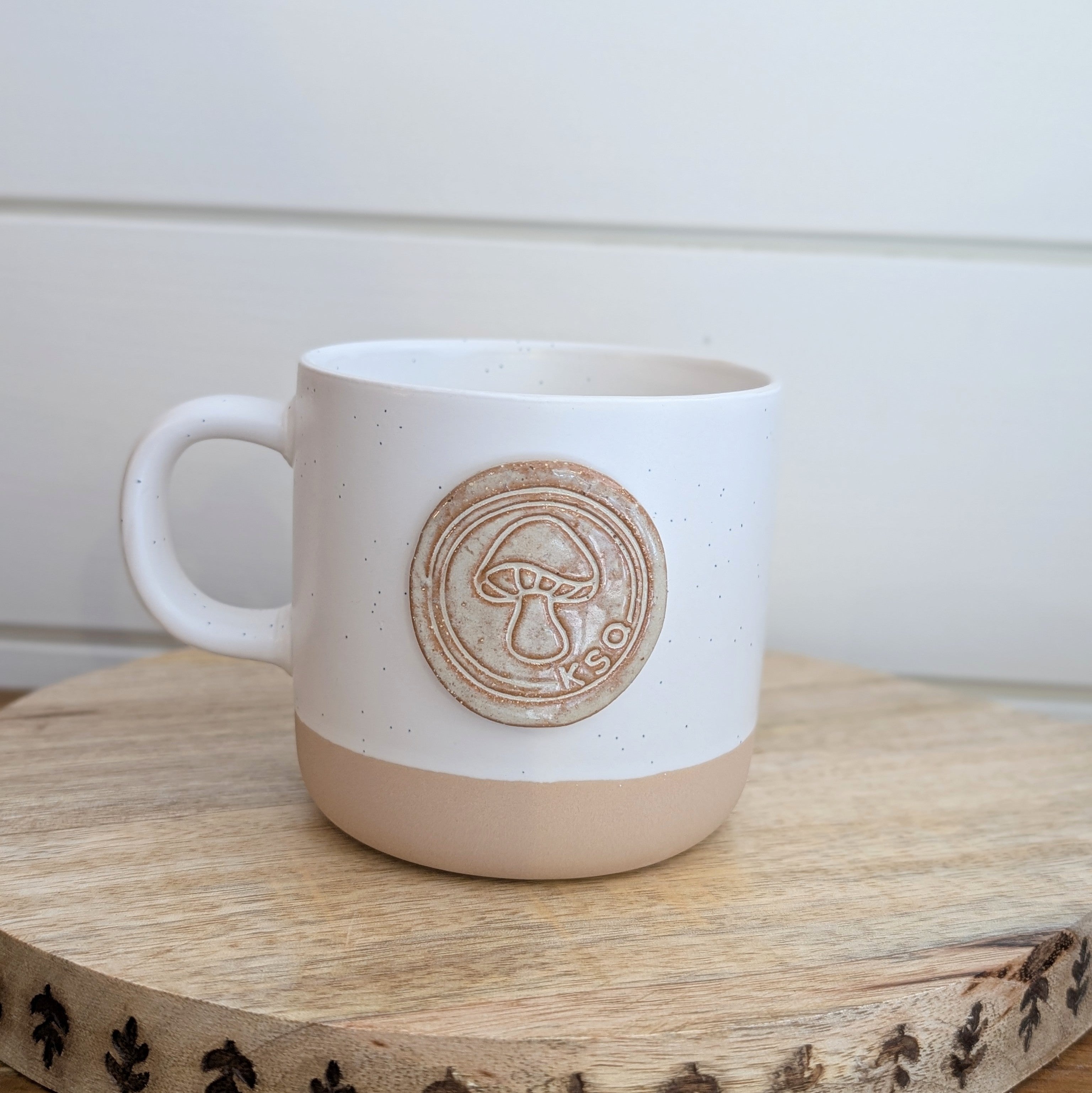 Kennett Square Mushroom Mug: Cabin Style- Assorted Sizes/ Assorted Colors