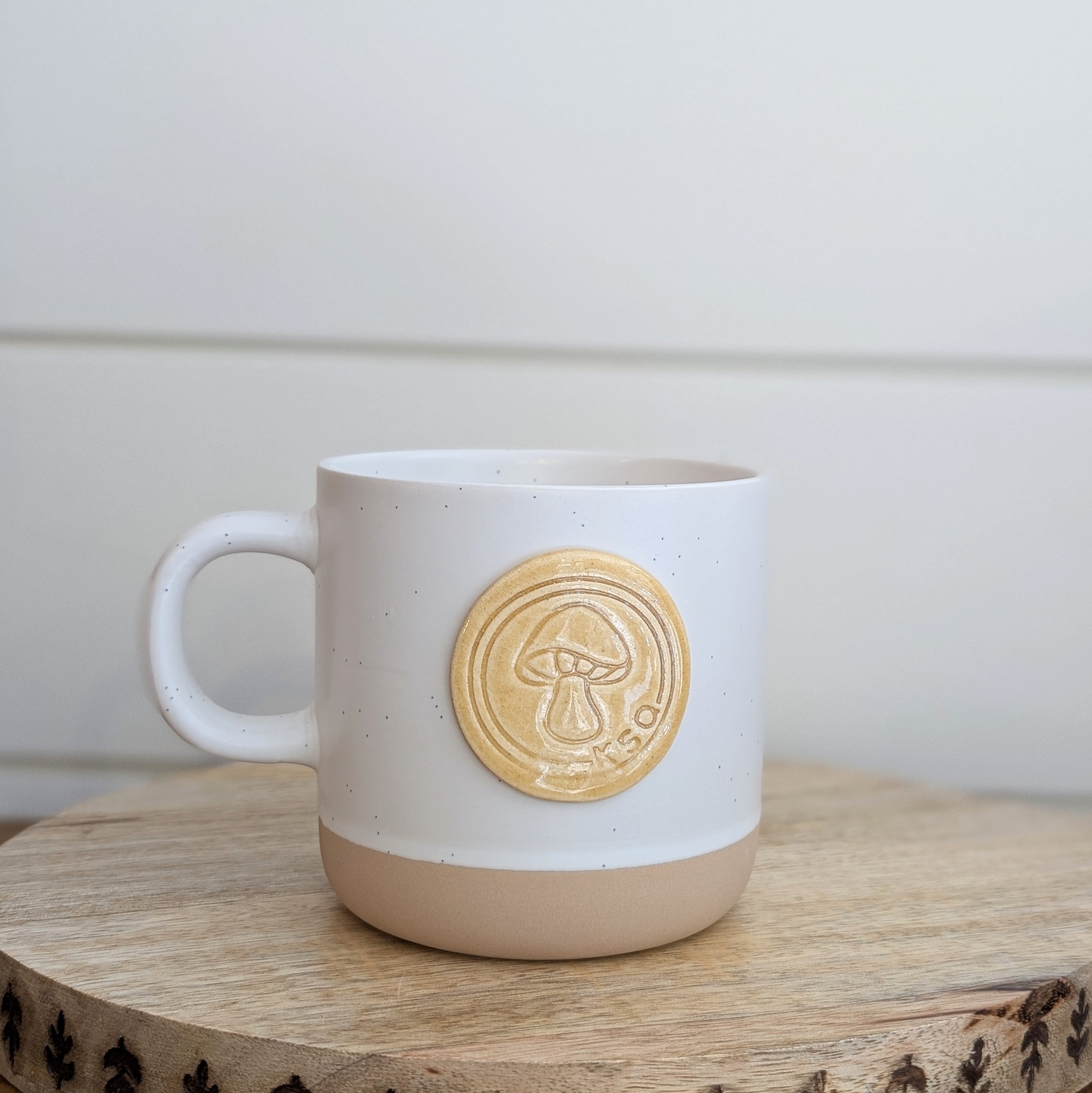 Kennett Square Mushroom Mug: Cabin Style- Assorted Sizes/ Assorted Colors