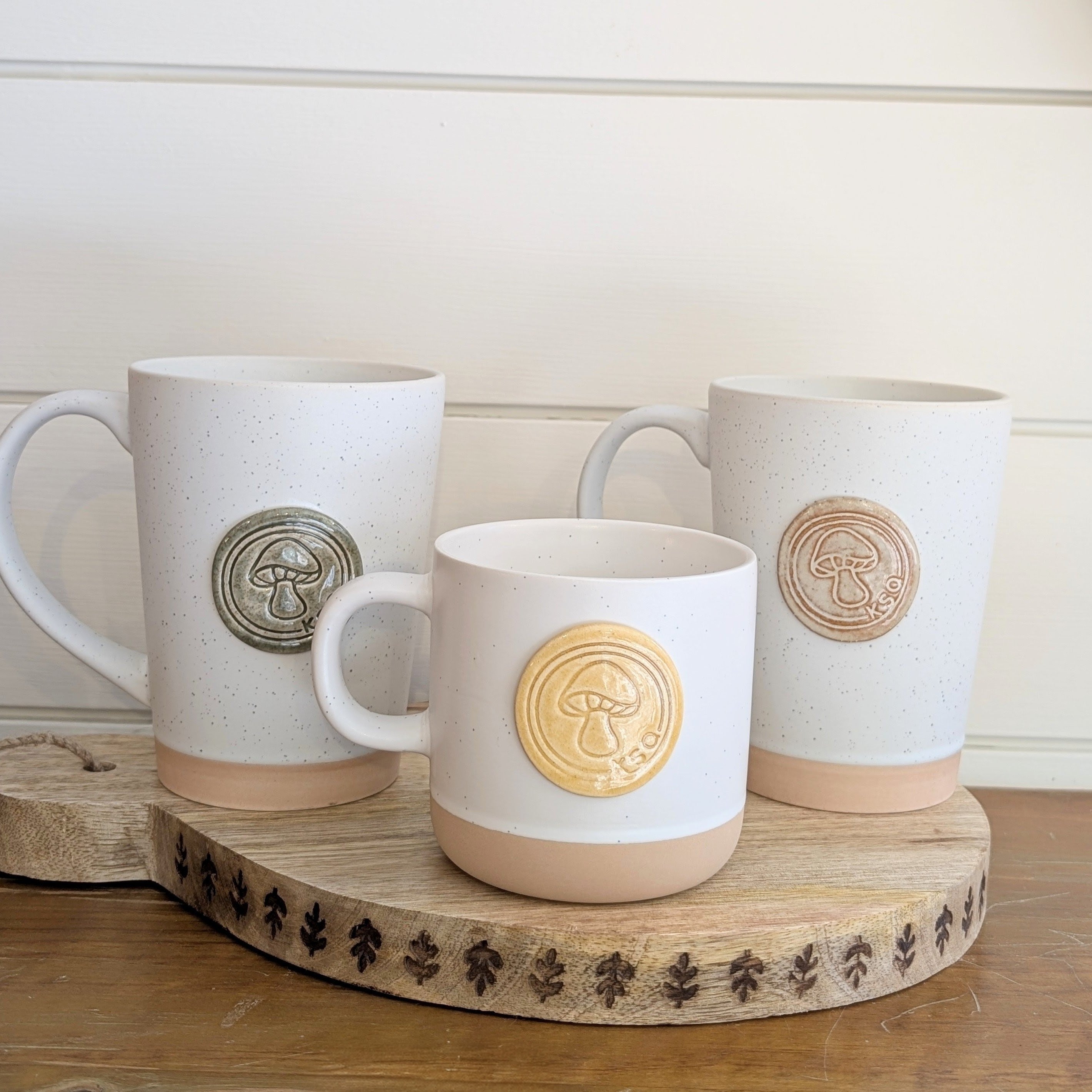 Kennett Square Mushroom Mug: Cabin Style- Assorted Sizes/ Assorted Colors
