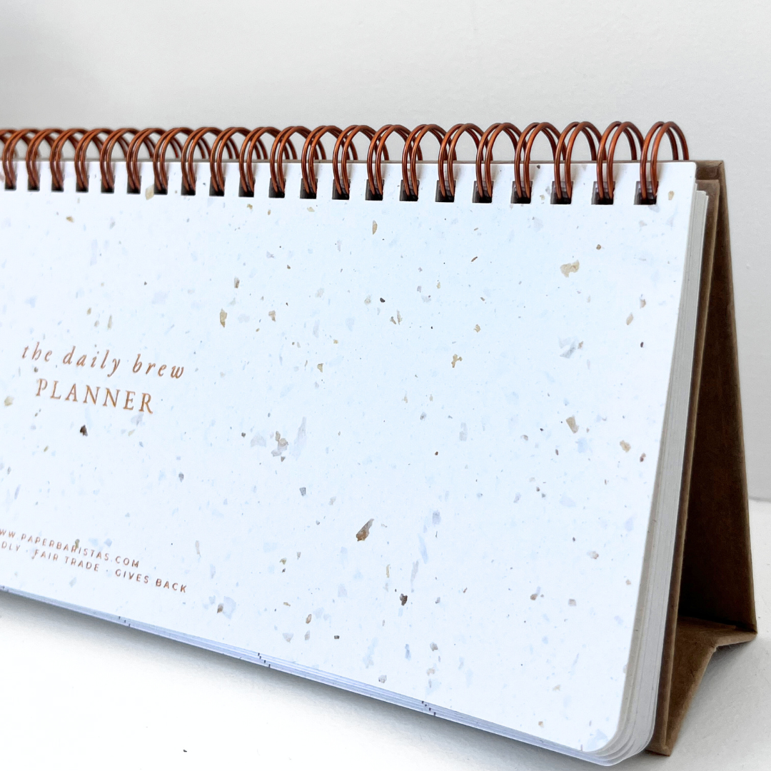 Keyboard Desk Planner | Coffee Paper Weekly Undated Calendar