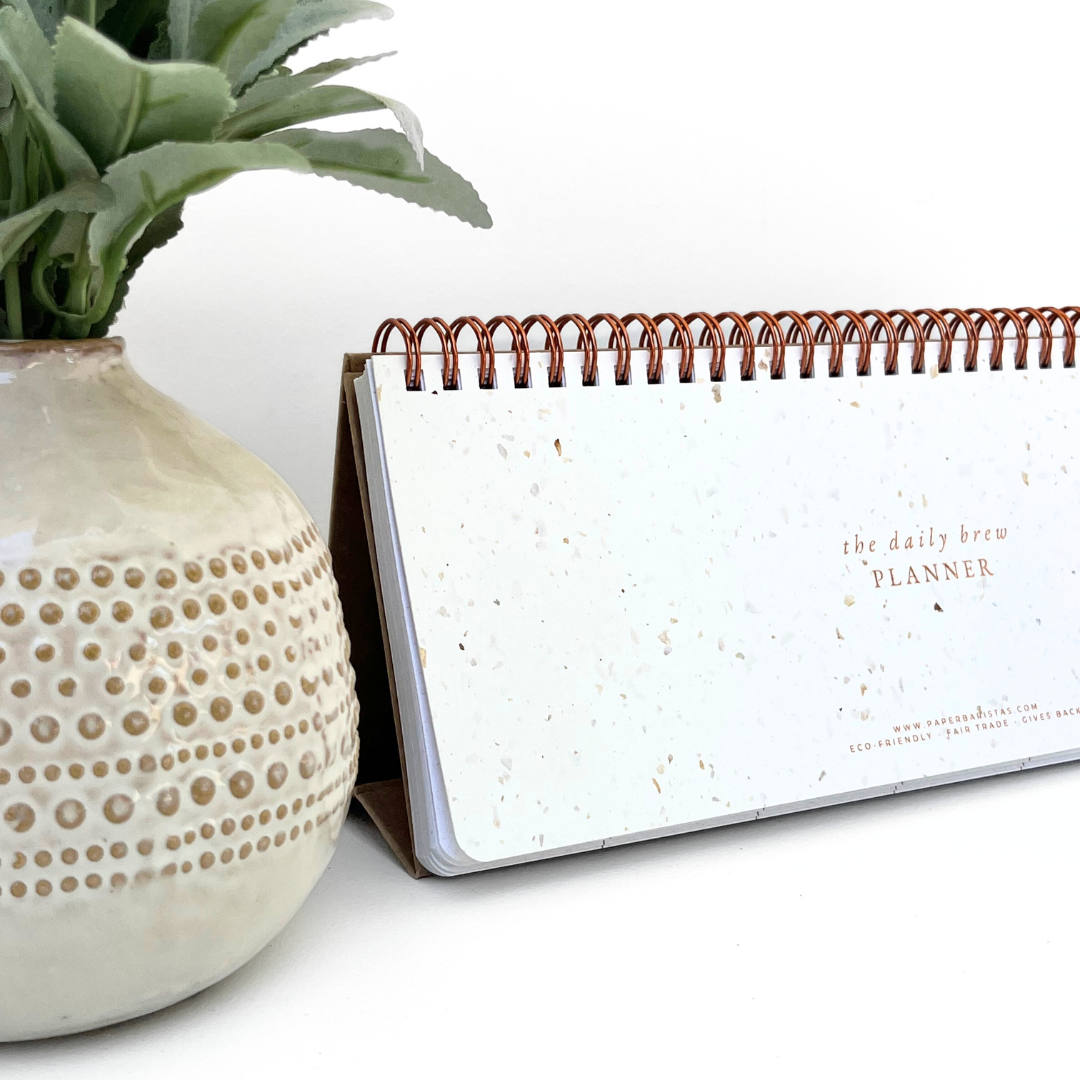 Keyboard Desk Planner | Coffee Paper Weekly Undated Calendar