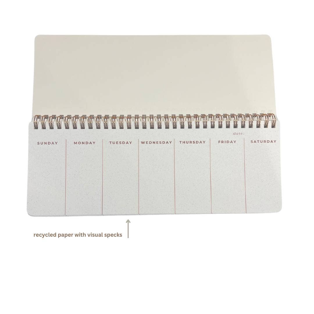 Keyboard Desk Planner | Coffee Paper Weekly Undated Calendar