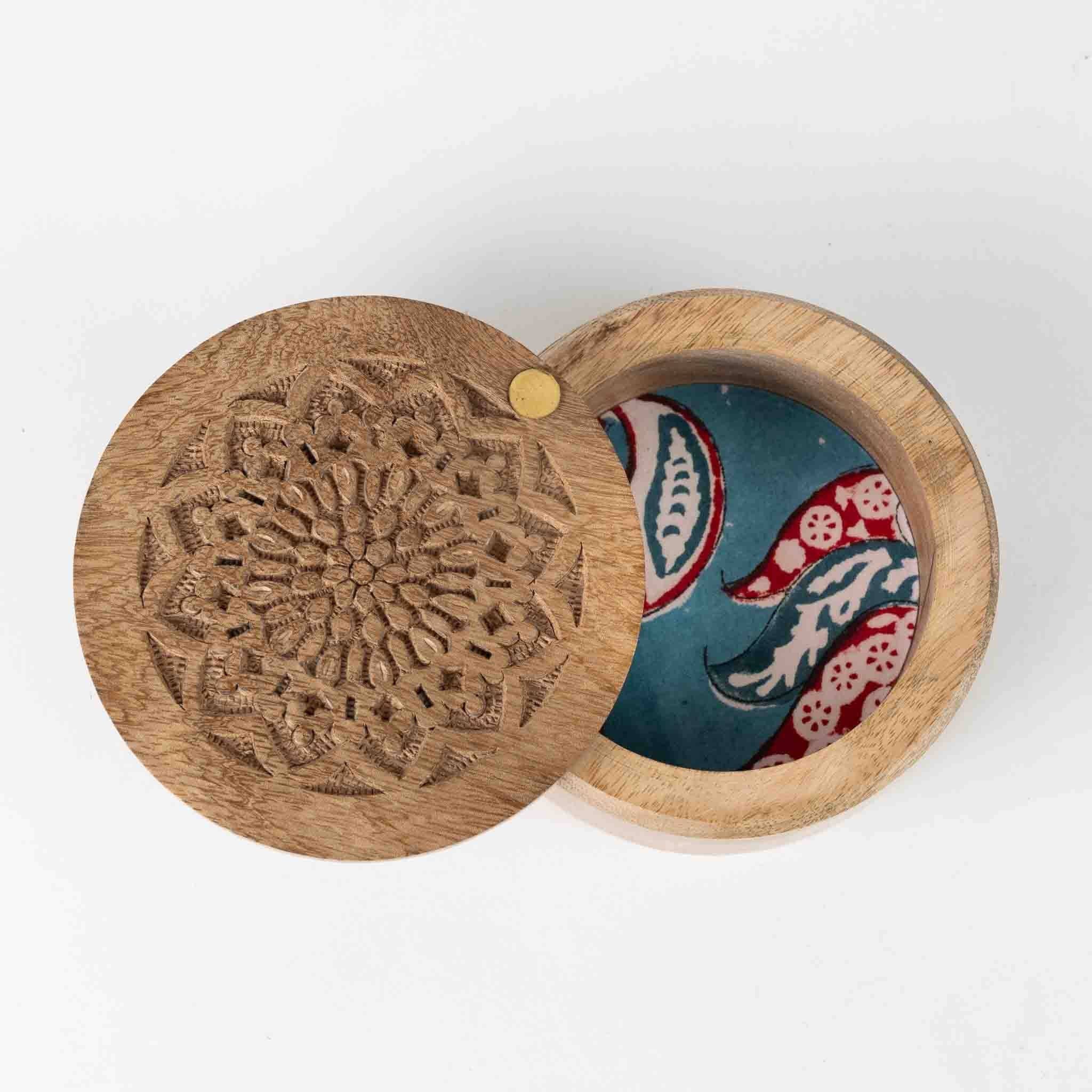 Khazaana Mango Wood Keepsake Box
