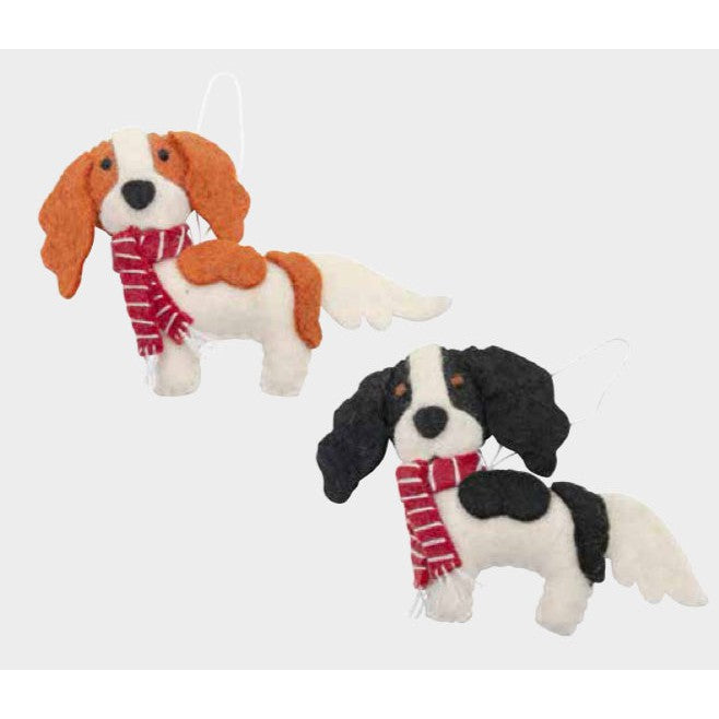 King Charles Cavalier Ornament- Assorted Colors- Sold Individually