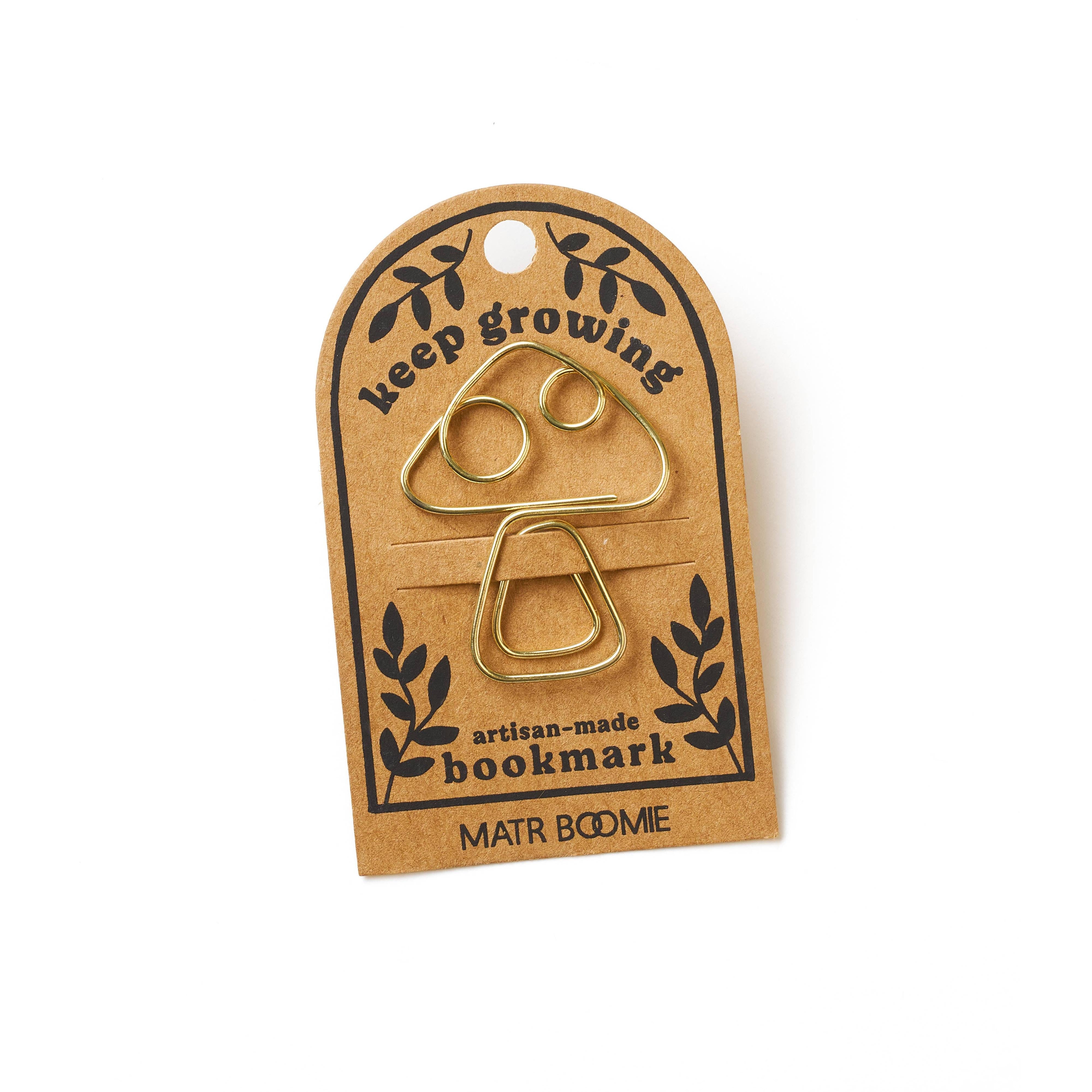 Kitaab Mushroom Wire Bookmark - Gold