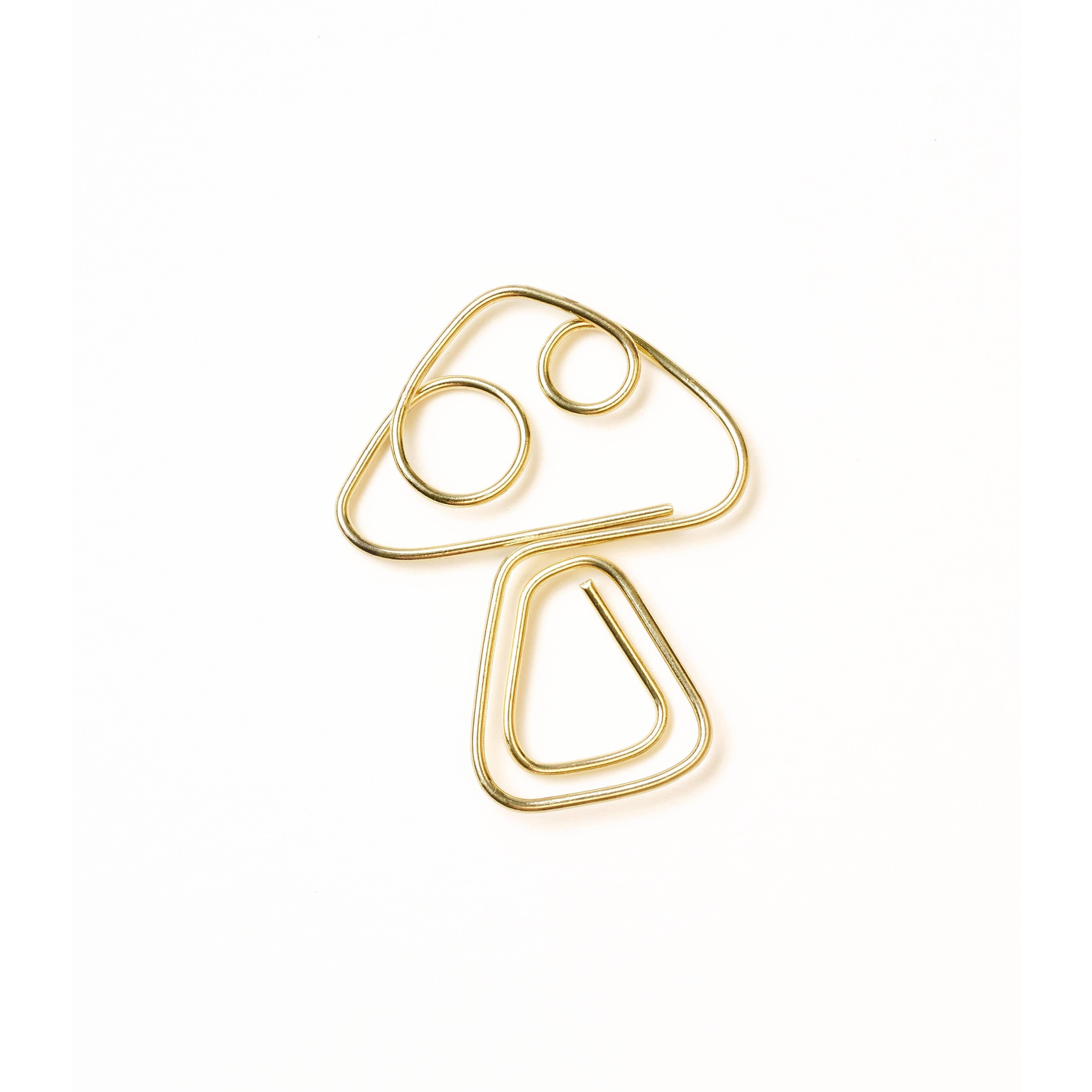 Kitaab Mushroom Wire Bookmark - Gold