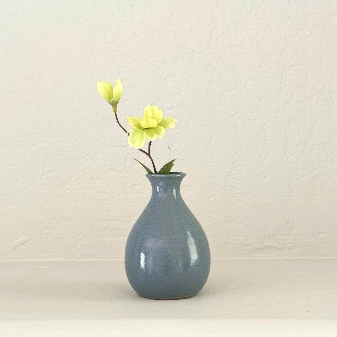 Kumale Handmade Ceramic Bud Vase- Assorted Sizes- Assorted Colors- Sold Individually