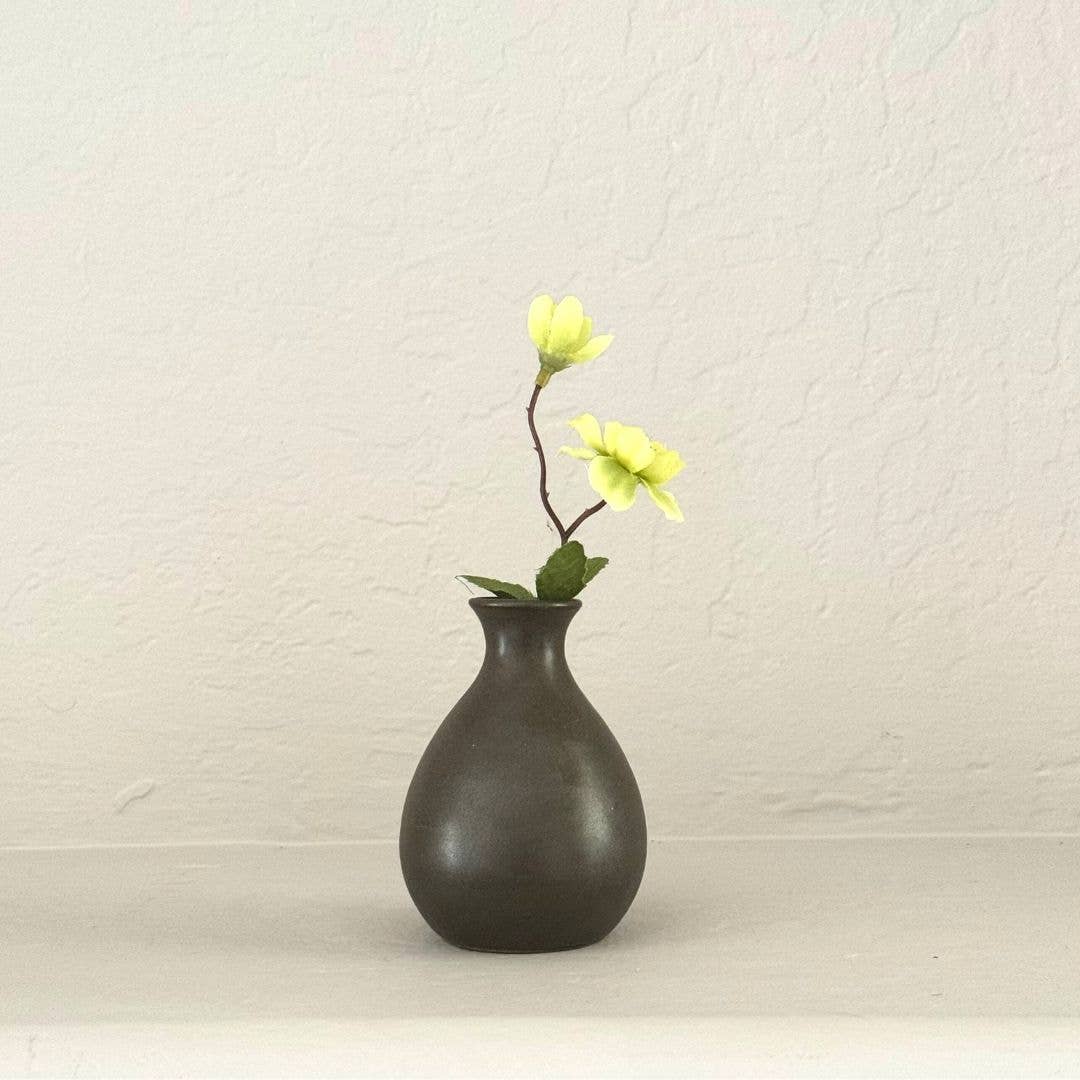 Kumale Handmade Ceramic Bud Vase- Assorted Sizes- Assorted Colors- Sold Individually