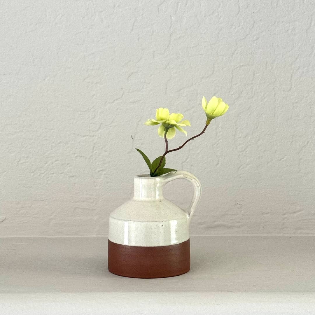 Kumale Handmade Ceramic Rustic Vase- Assorted Sizes-Assorted Colors- Sold Individually