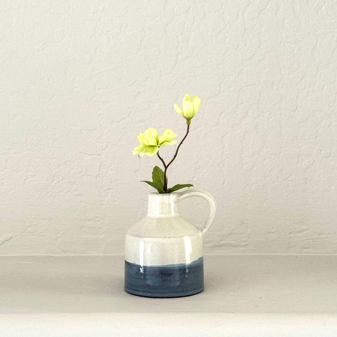 Kumale Handmade Ceramic Rustic Vase- Assorted Sizes-Assorted Colors- Sold Individually