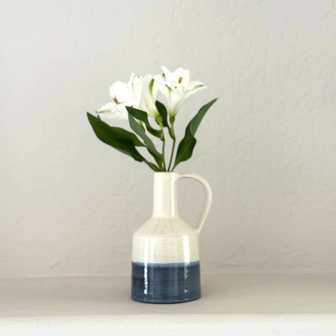 Kumale Handmade Ceramic Rustic Vase- Assorted Sizes-Assorted Colors- Sold Individually