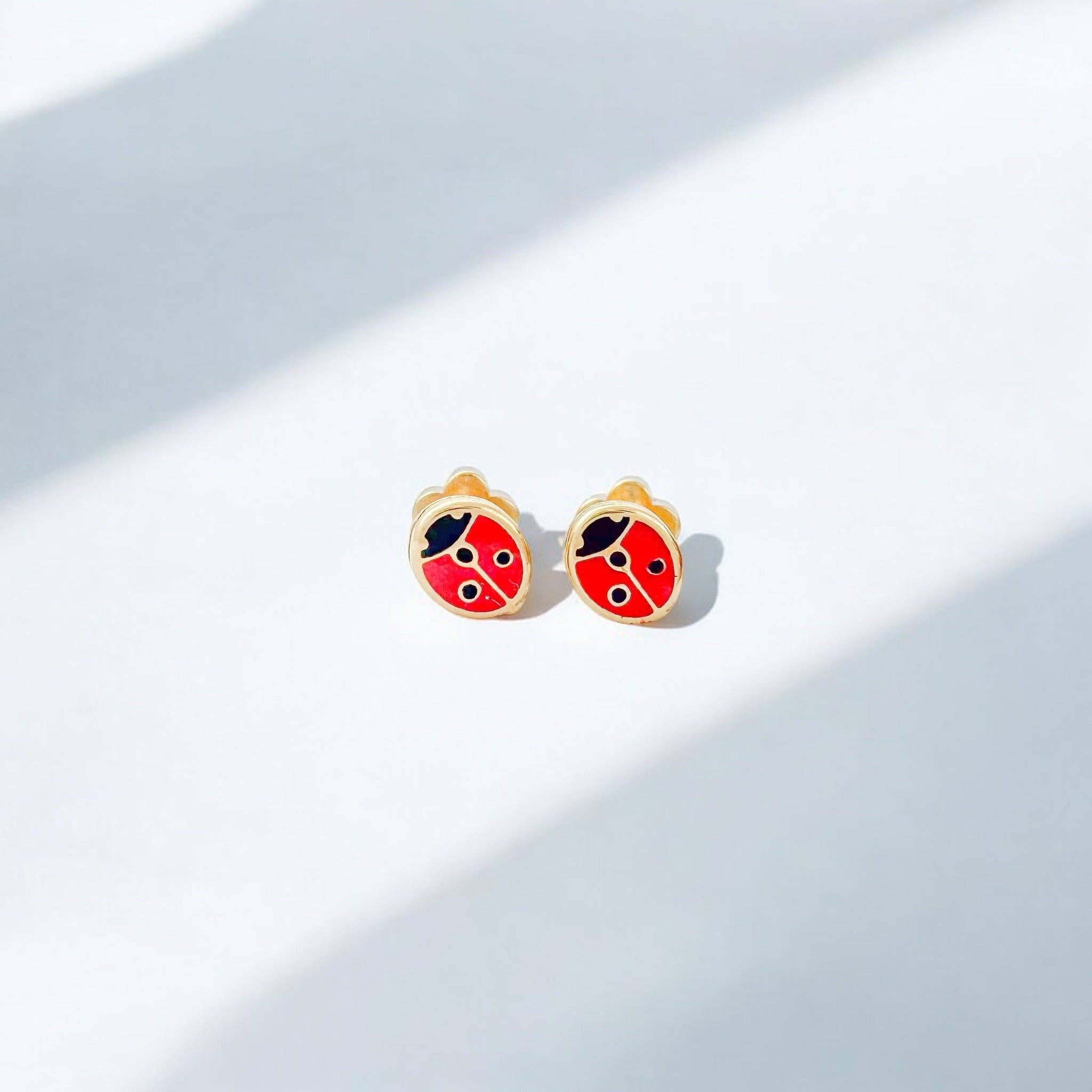 Ladybug Tiny Stud Kids Earrings