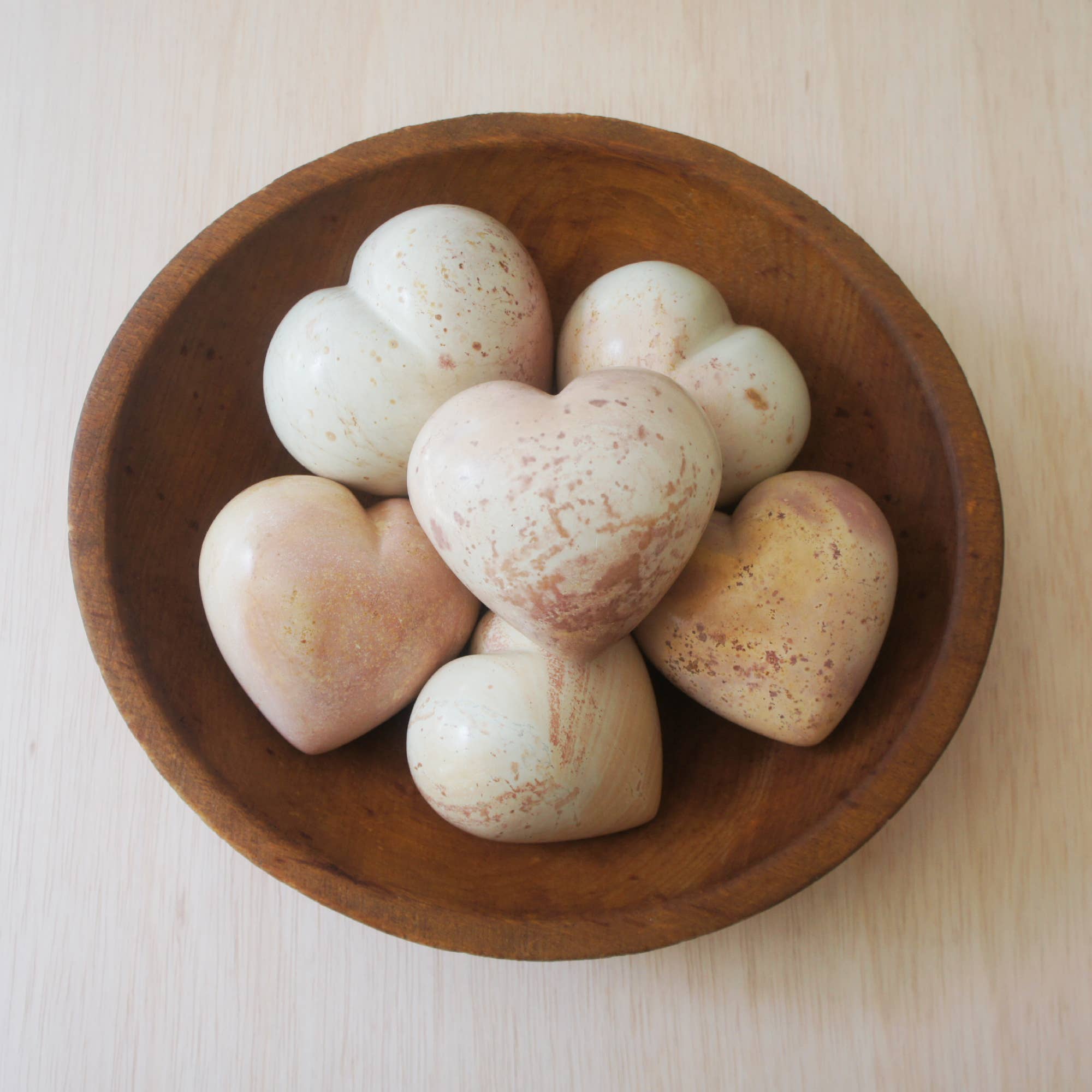 Large Natural Stone Heart Paperweight- Sold Individually- (*Local Pickup/Local Delivery Only)