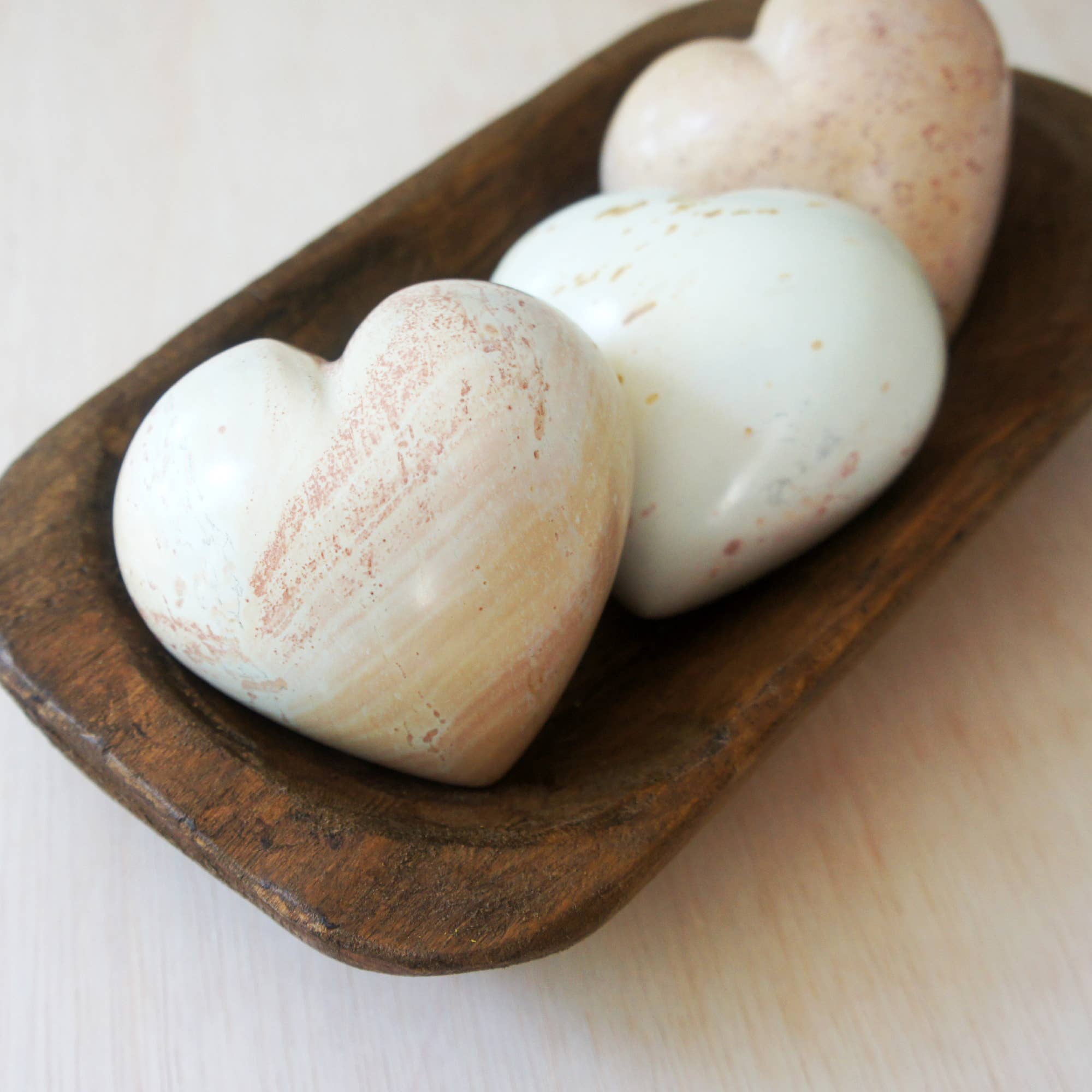 Large Natural Stone Heart Paperweight- Sold Individually- (*Local Pickup/Local Delivery Only)